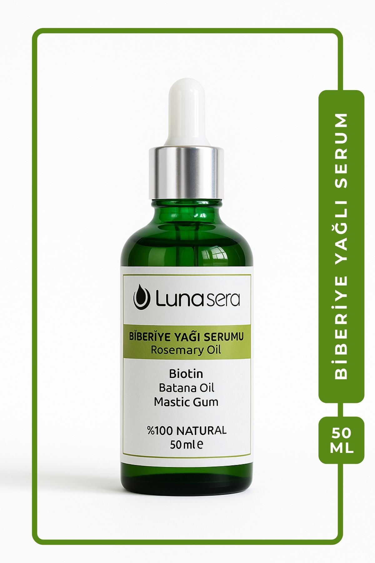 lunasera Dökülme ve Kepek Karşıtı Biberiye Saç Bakım Seti İkili (Serum 50 ml,tonik 100 ml)