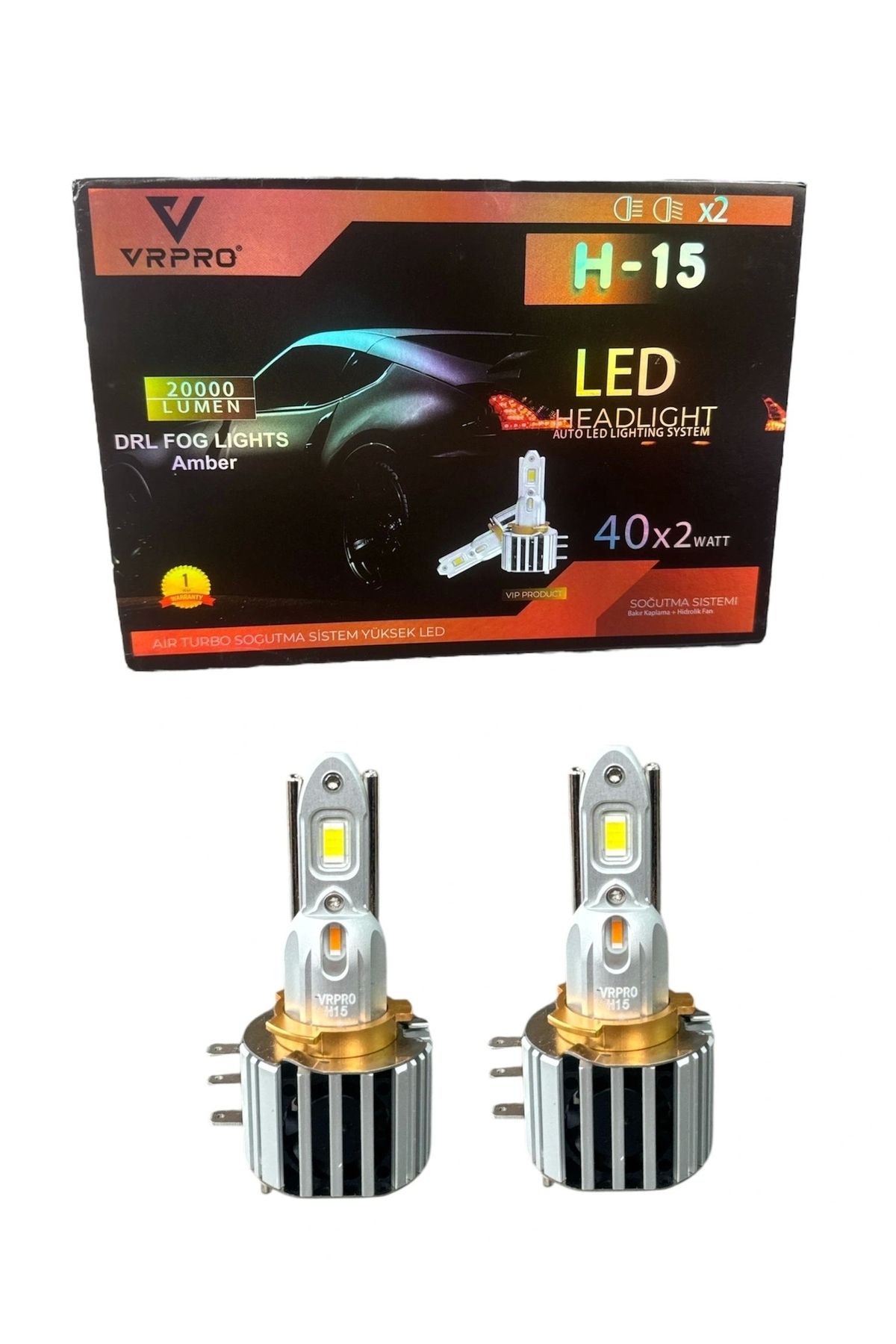 VrPro VR PRO H15 TURUNCU BEYAZ LED FAR AMPÜLÜ
