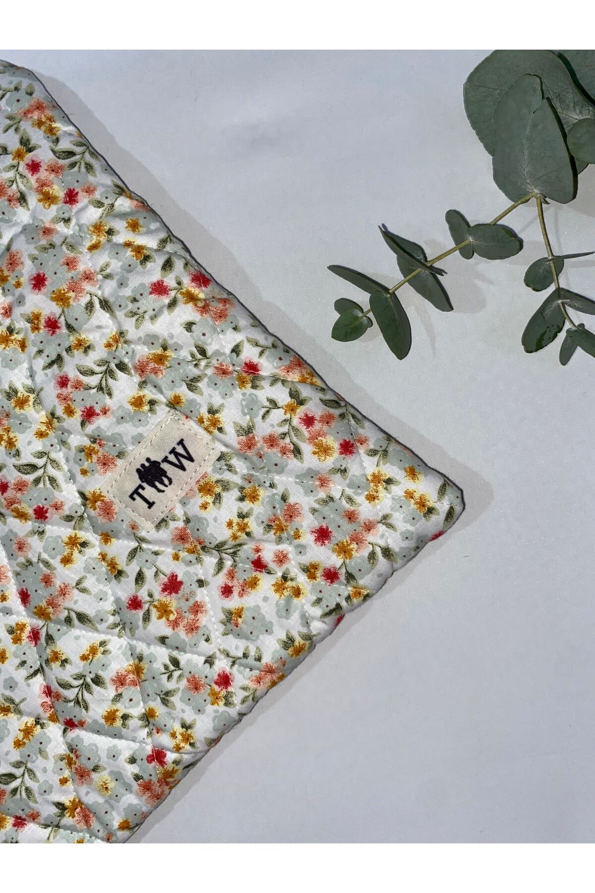 TALL WAY Turuncu çiçek laptop-tablet kılıfı 13-14 inç