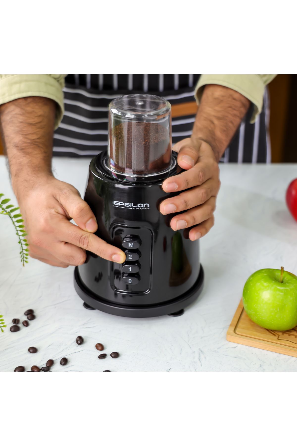 KRYPTON-2-in-1 Blender & Grinder – 350W, 1.5L Jar, 2 Speeds + Pulse, Unbreakable Jars, Sharp Blades, Black 3