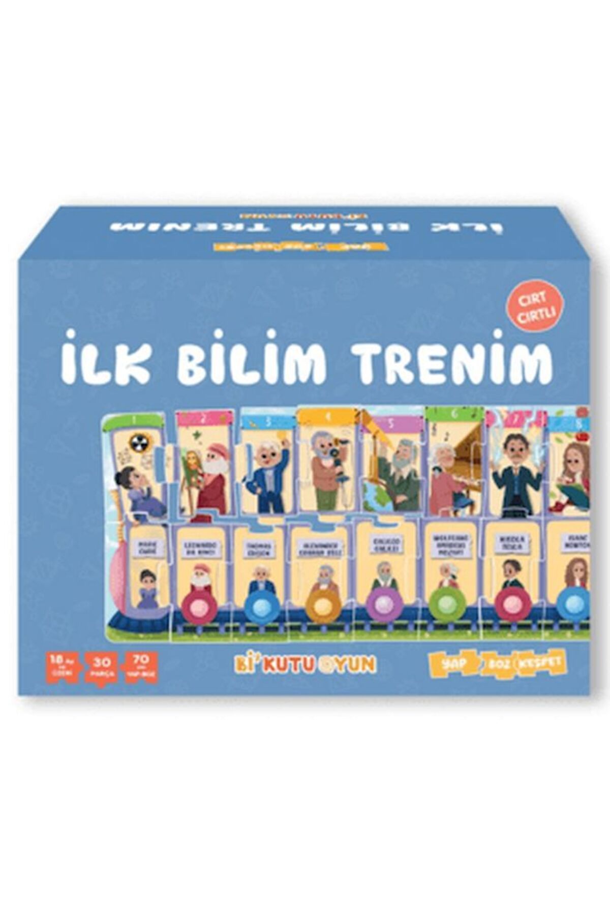 Wange İlk Bilim Trenim - Cırt Cırtlı Yapboz ve Kitap Seti