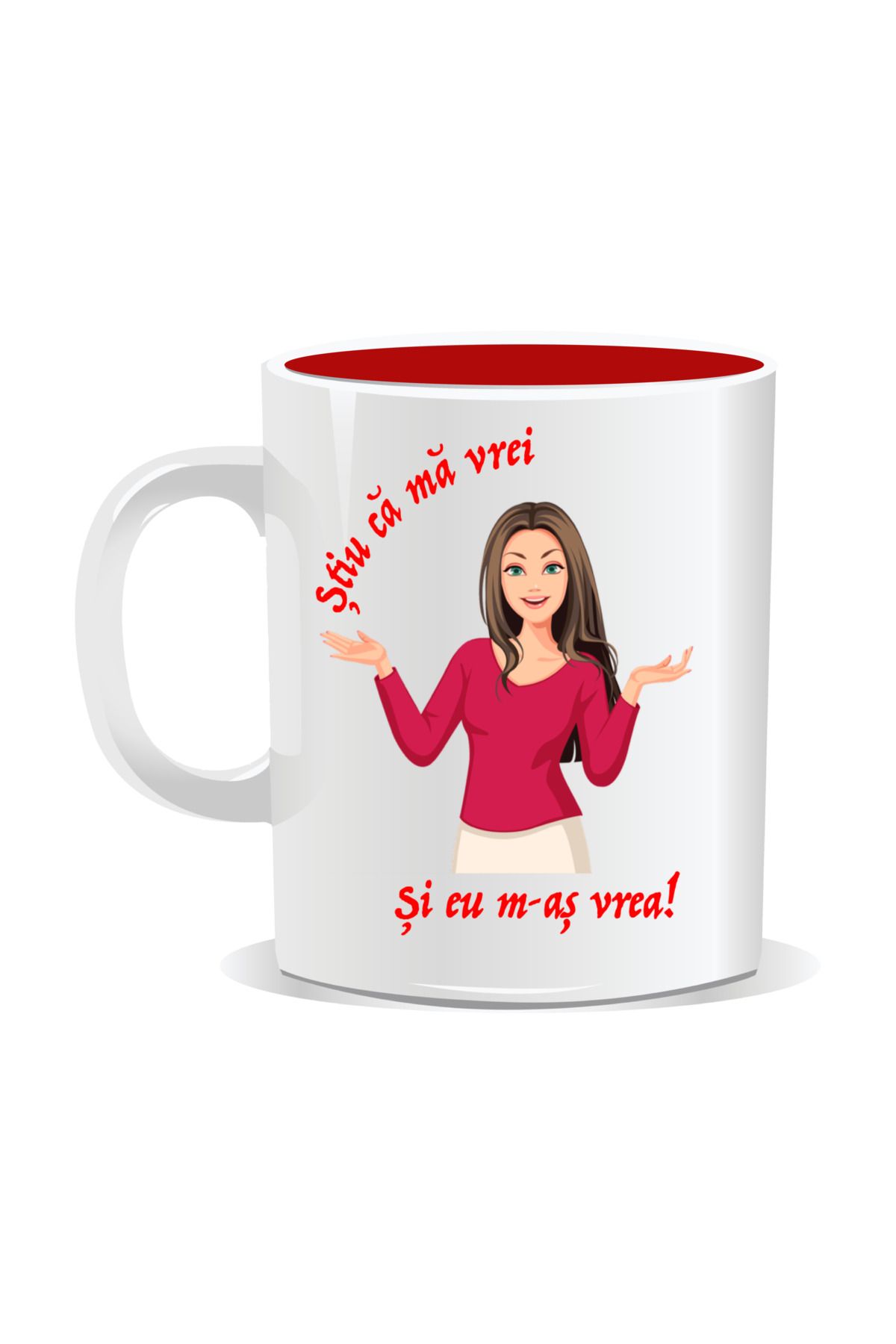 OEM-Personalized mug with funny message, I know you want it. I'd like it too - Red interior 2