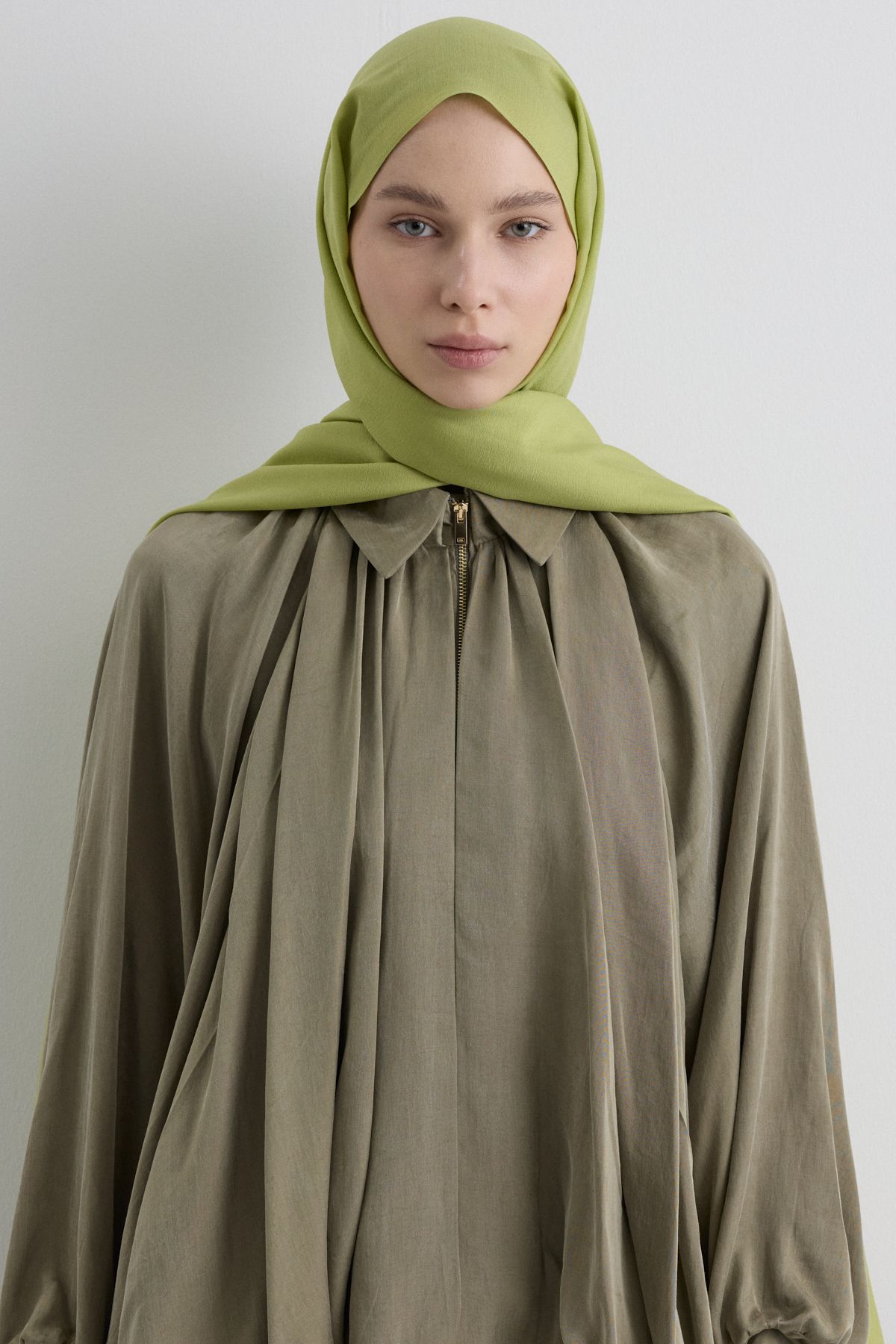 FENZA SCARF Paris İpeği Şal - Ihlamur