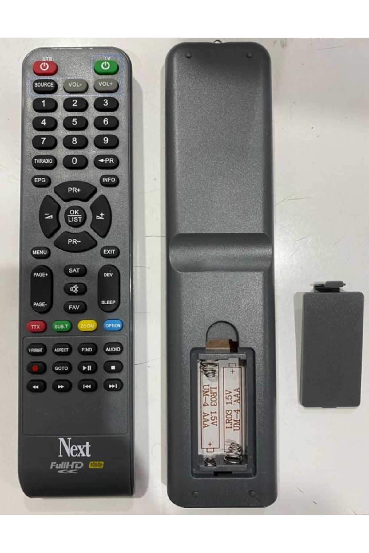 softcam Next Universal Uydu Kumanda + Tv Kontrol Gri Kasa