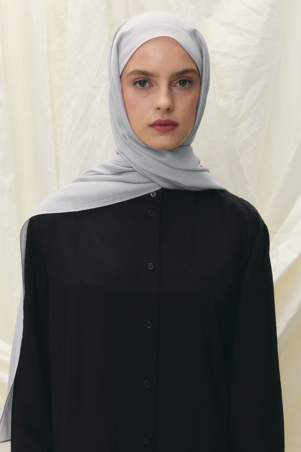 FENZA SCARF Paris İpeği Şal - Silver