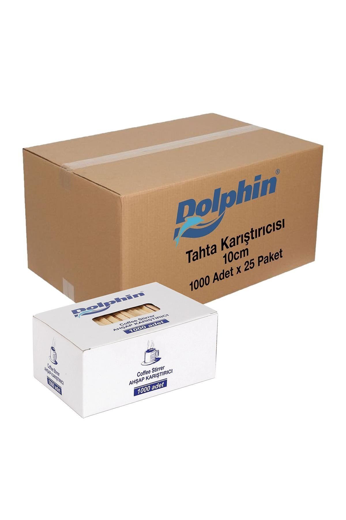 alsepeteavm Dolphin Tahta Karıştırıcı 10cm 1000 Adet X 25 Paket Koli