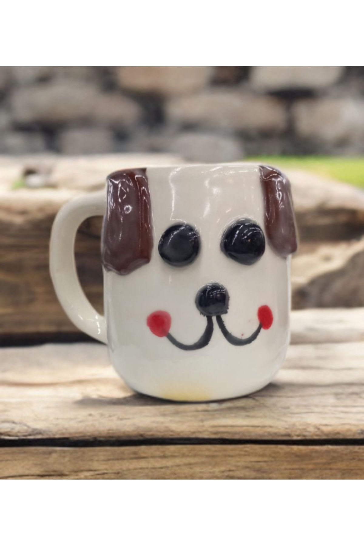 Handmade Köpek Modelli Kupa