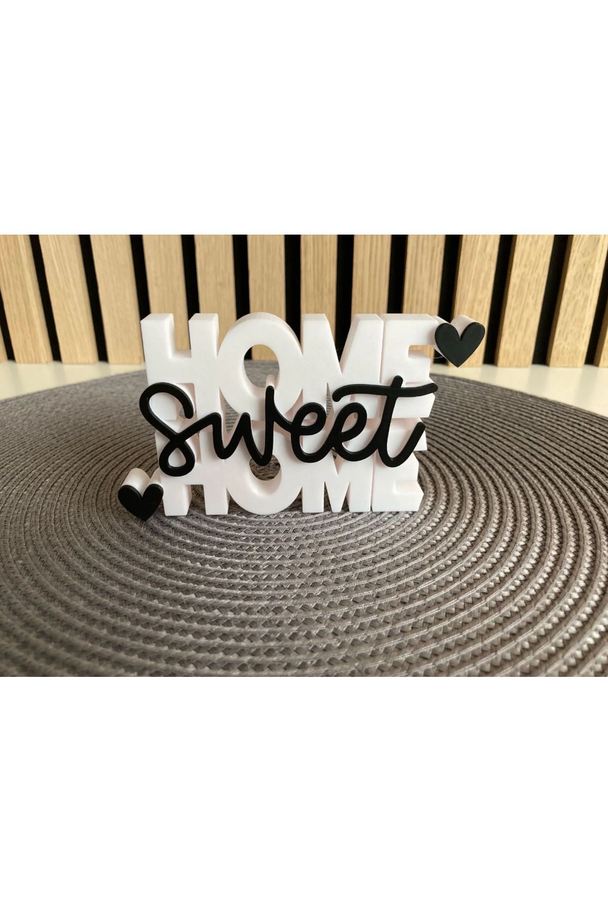 Figuva Home Sweet Home Yazılı Dekoratif Biblo - 17cm x 10cm
