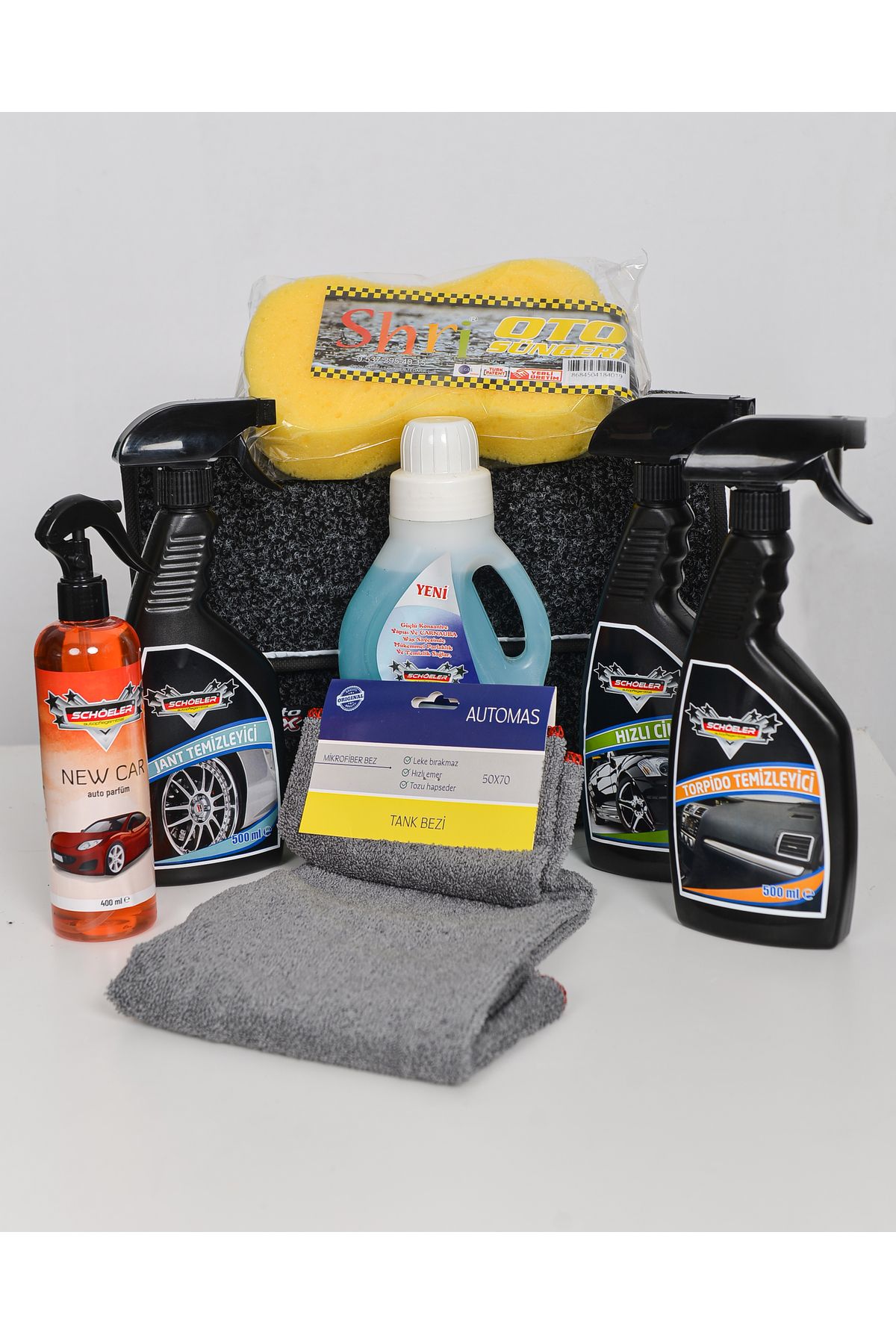 ddcars Bagaj Çantalı Detaylı Temizlik ve Oto Parfümlü Set