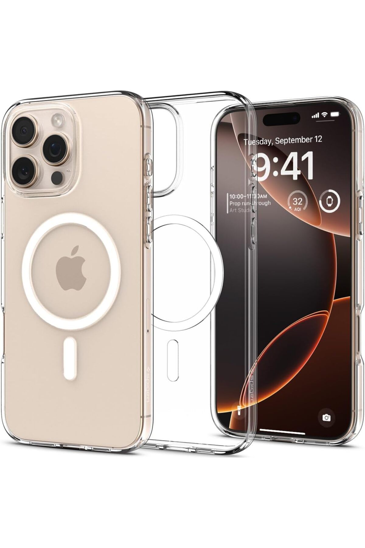 STOREMAX nffastore iPhone 16 Pro Max Kılıf Liquid Crystal MagFit MagSafe özellikli Crystal Clear - ACS0838