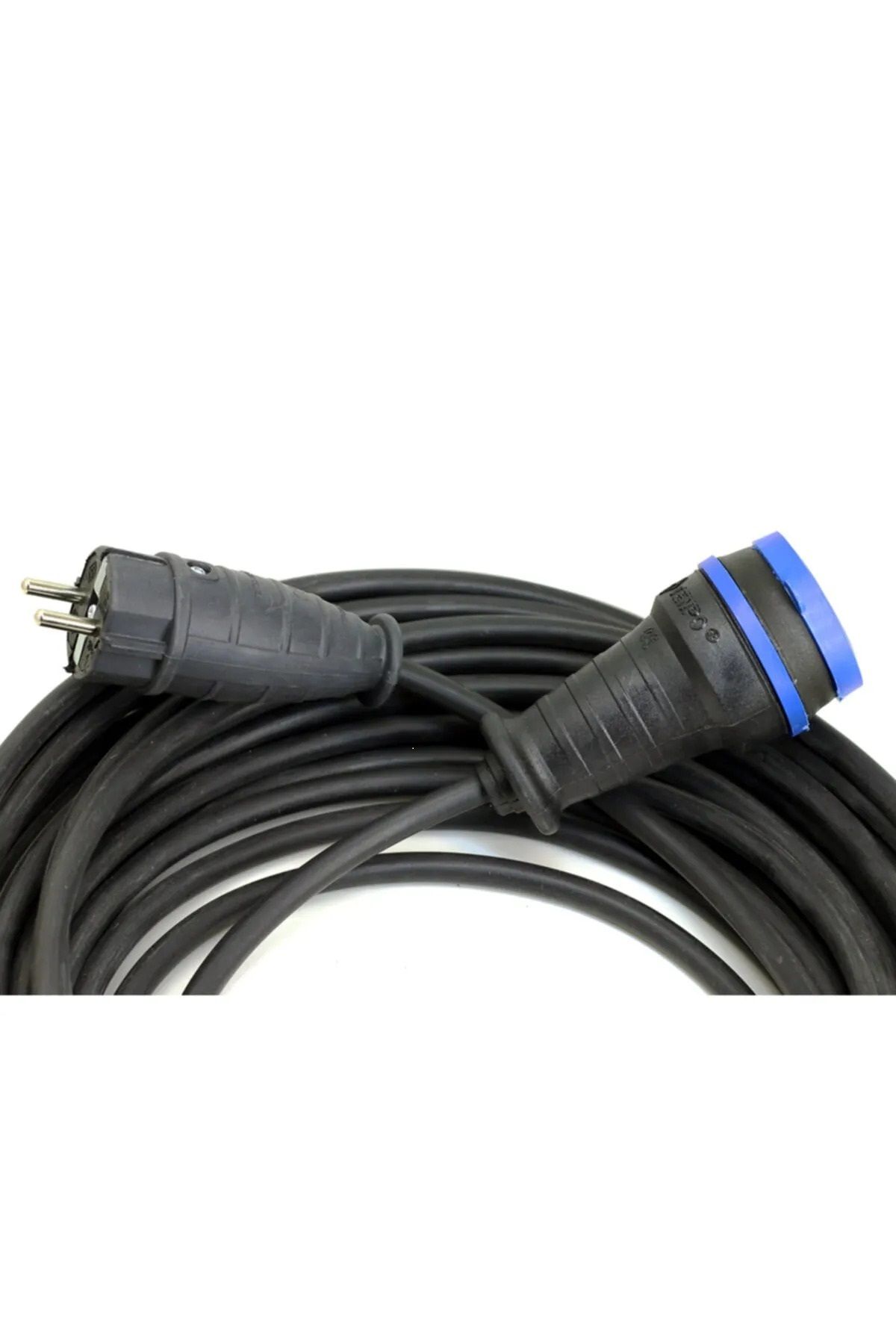 AKDEN kablo Siyah Uzatma Kablosu 3x1,5 mm Ttr Topraklı 60 metre Seyyar Kablo