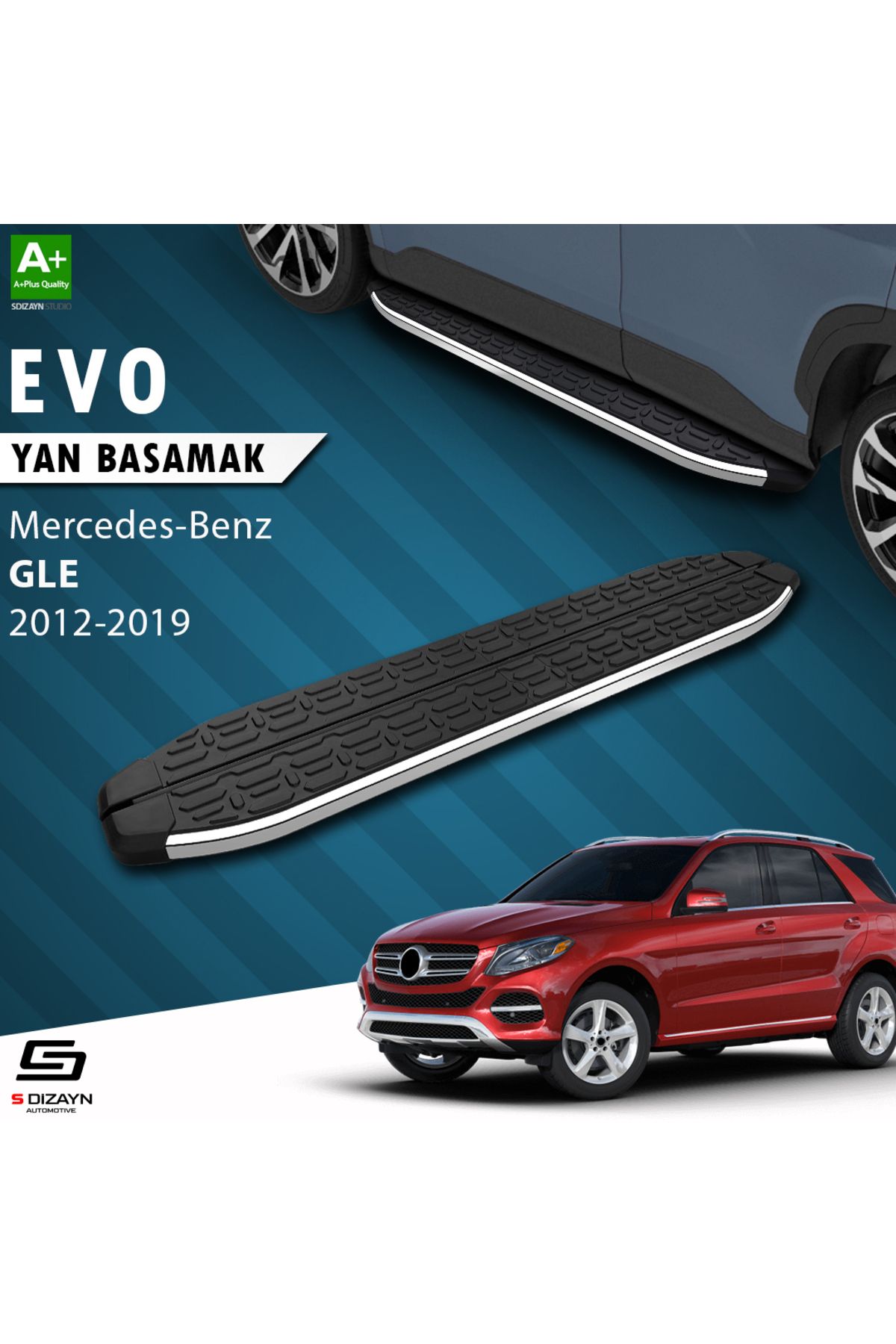 Life Tuning S-Dizayn GLE W166 Evo Krom Yan Basamak 193 Cm 2012-2019 A+ Kalite