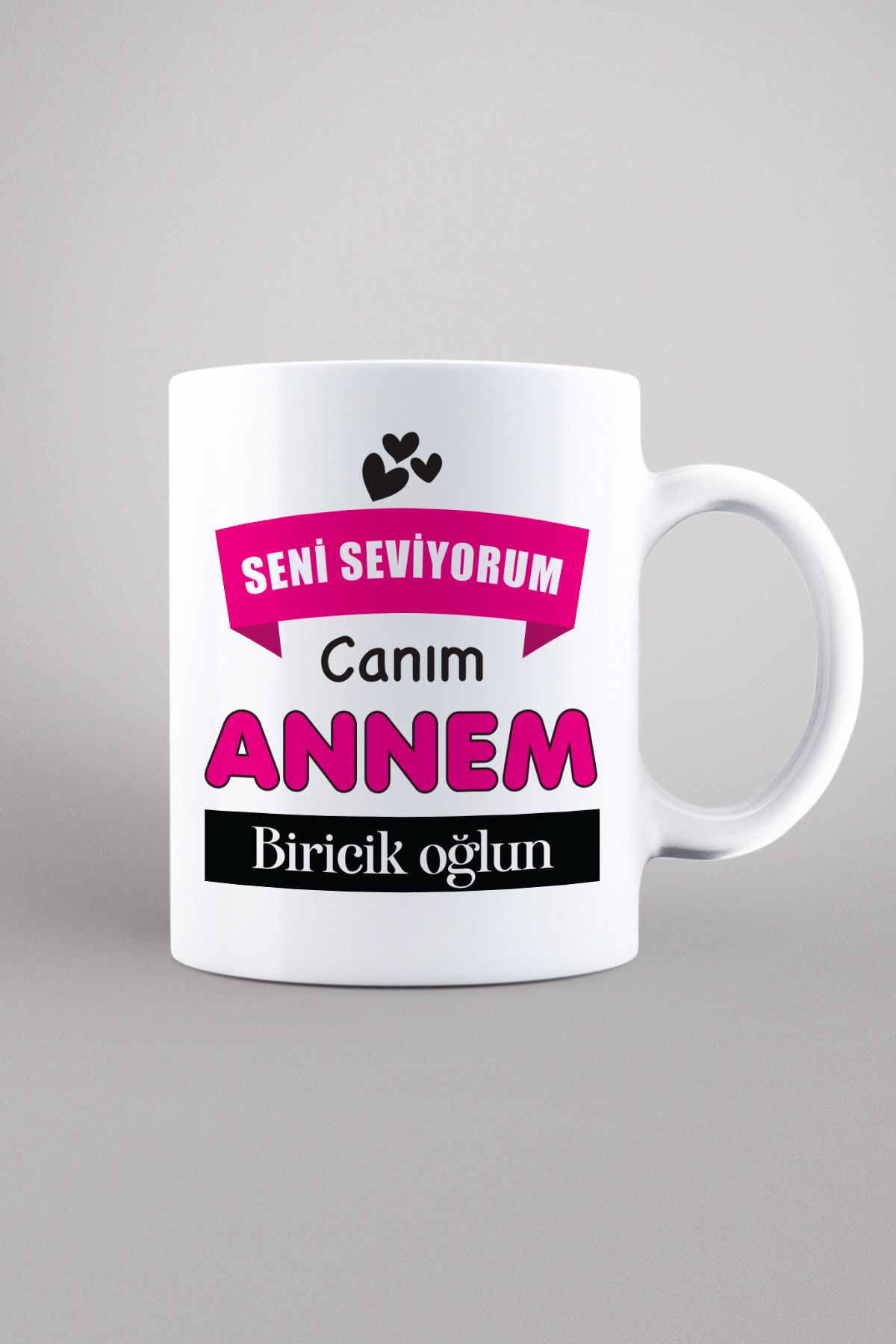 Valyum KUPA CANIM ANNEM BİRİCİK OĞLUN KUPA BARDAK