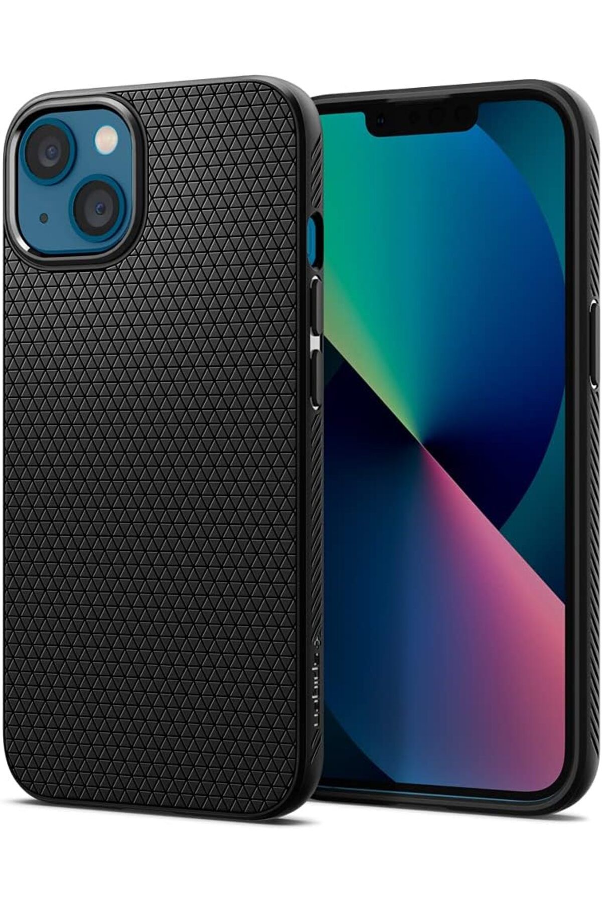 yenibagshop iPhone 13 Uyumlu Kılıf Liquid Air Matte Black - ACS03519