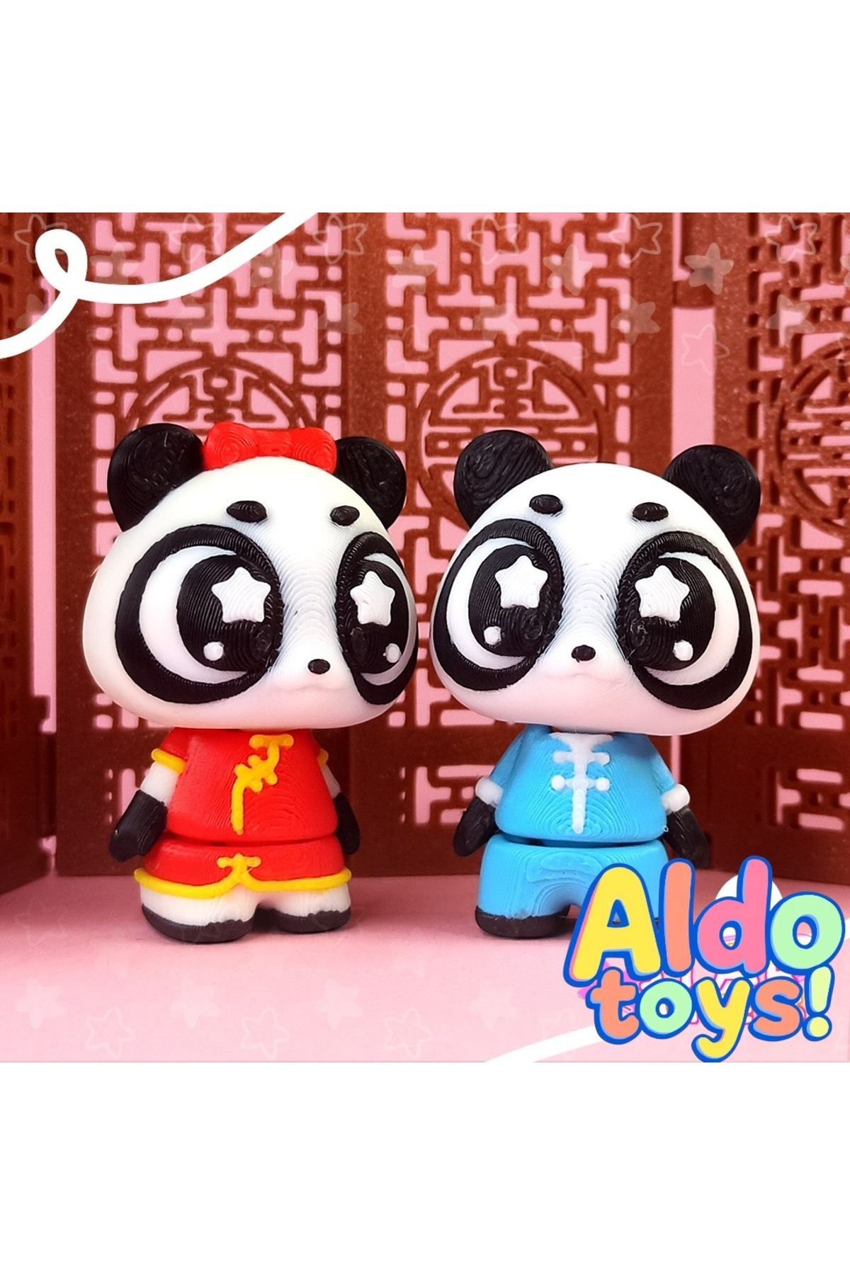 Aldotoys Çinli Pandalar anahtarlik