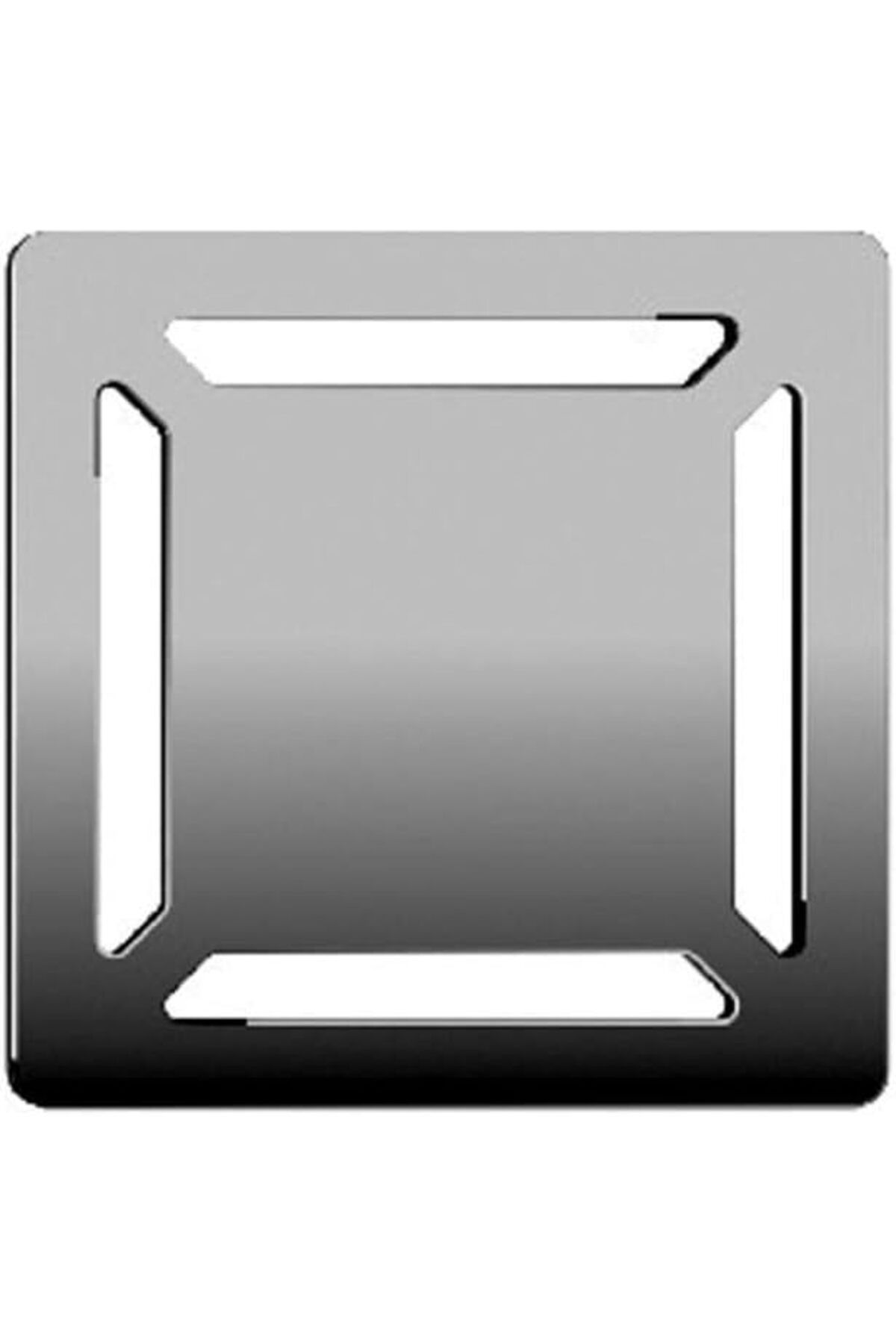 STOREMAX lvnmblya V-Flow Kare 5606974 Duş Kanalı, Yandan Çıkışlı, 10x10 cm, DK 100 Kapak, Parlak Krom