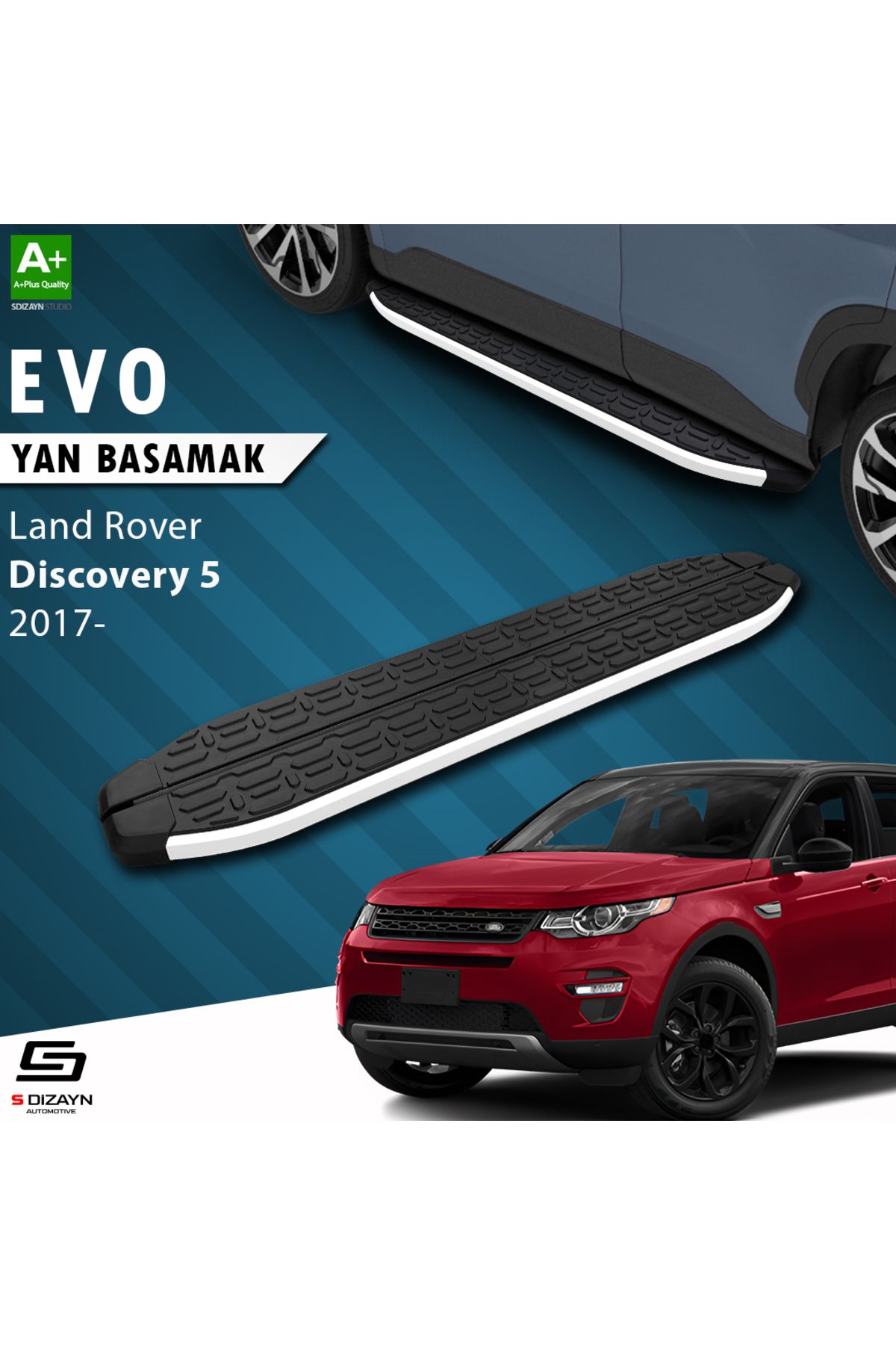 Life Tuning S-Dizayn Land Rover Discovery 5 Evo Aluminyum Yan Basamak 193 Cm 2017 Üzeri A+ Kalite