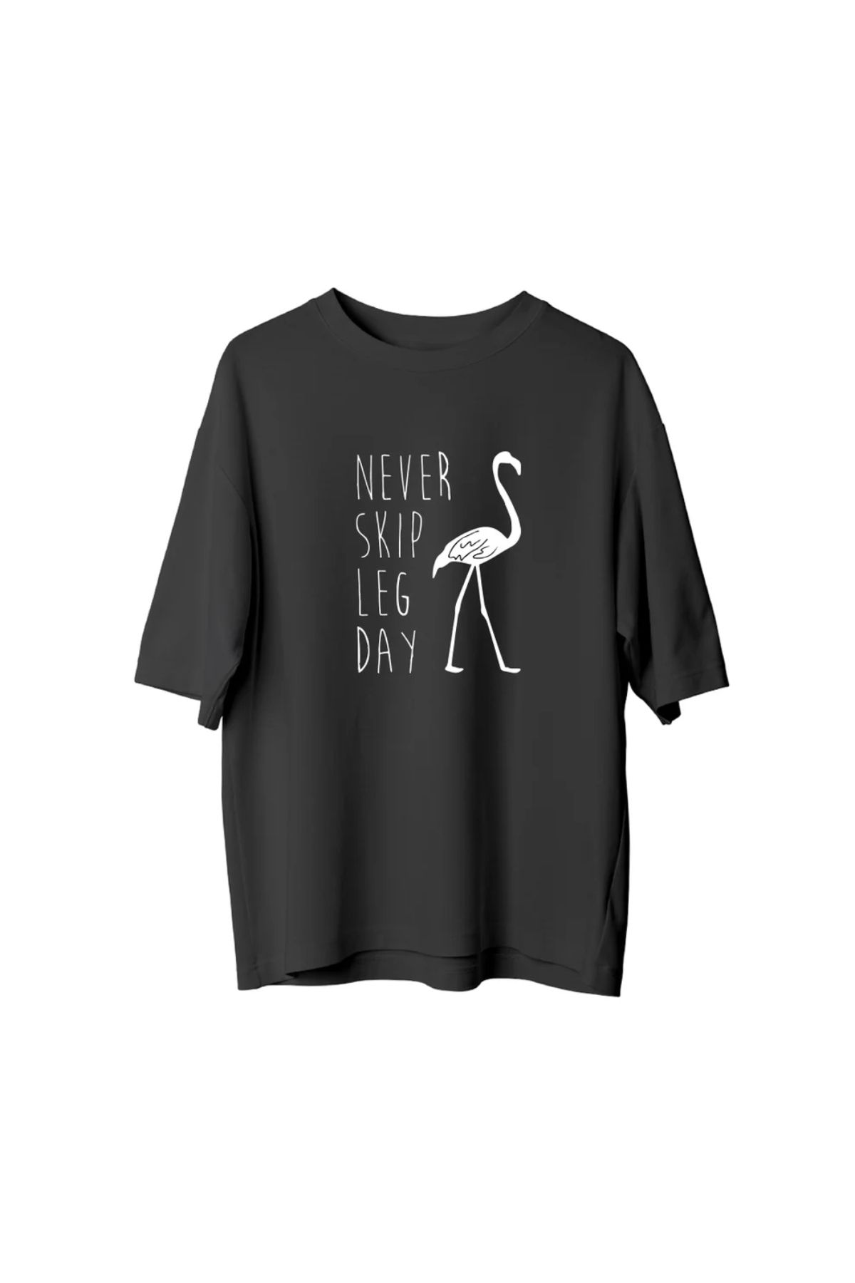 Koklonmoda Unisex Leg Day Baskılı Oversize T-Shirt