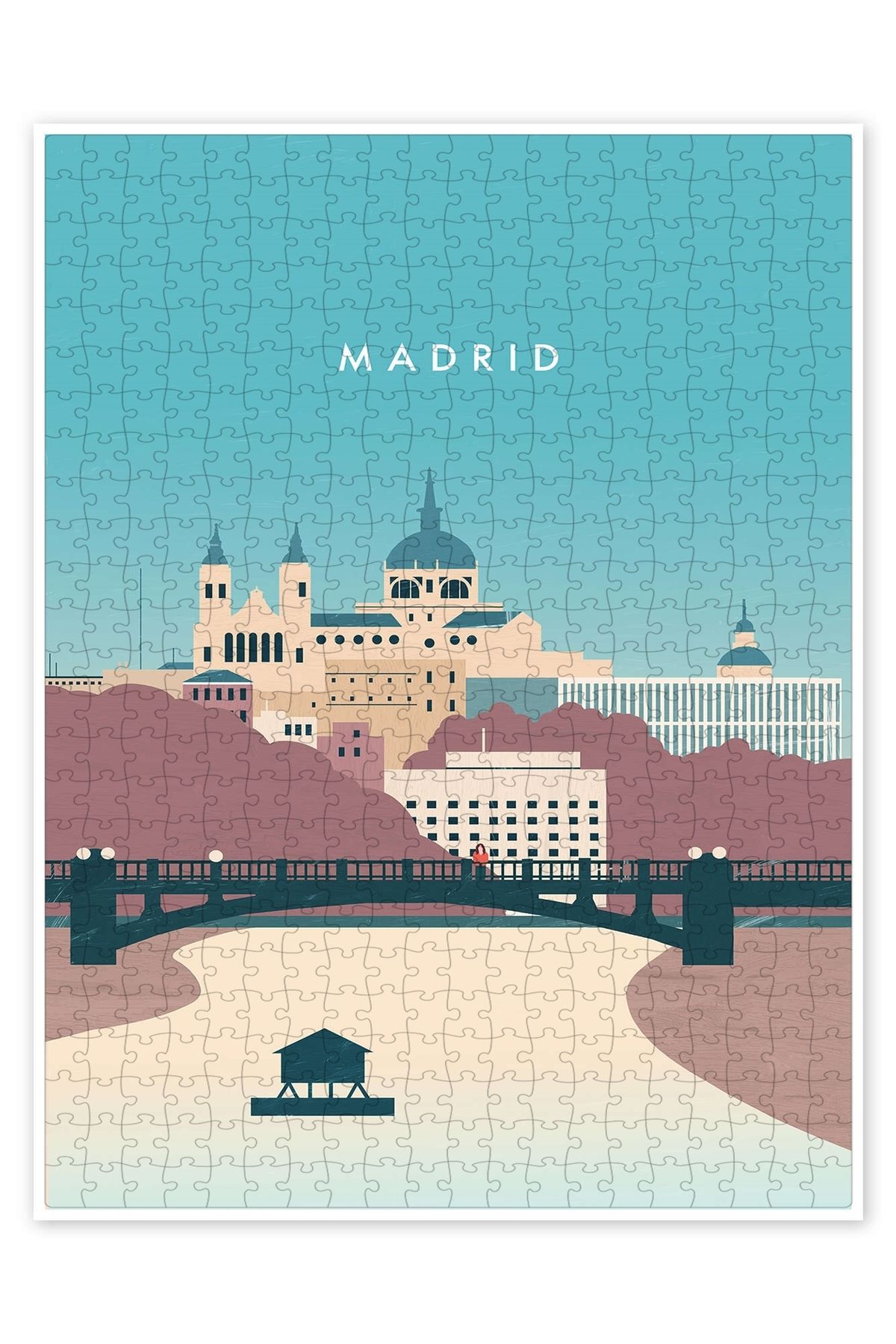 Jeronkarji Madrid 500 Parça Puzzle Yapboz Şehir Manzara Temalı Hobilik