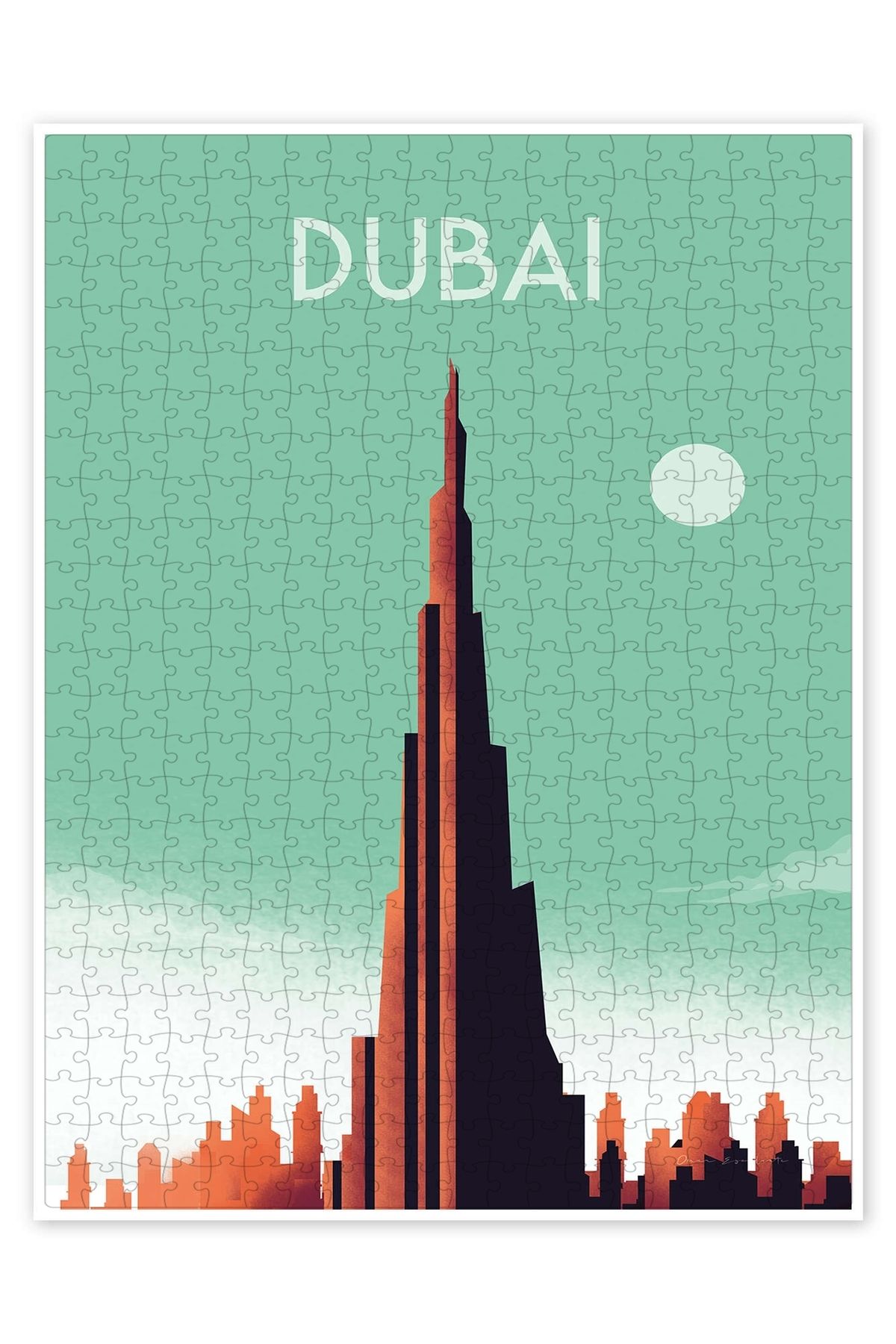 Jeronkarji Dubai 500 Parça Puzzle Yapboz Şehir Manzara Temalı Hobilik