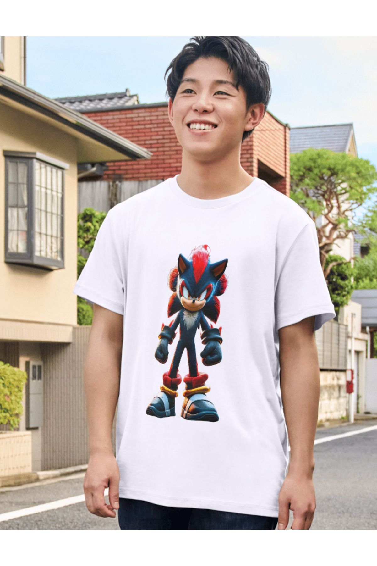 ALPŞAN TİCARET Sonic Çocuk Tişört Sonic Unisex Yetişkin Tişört