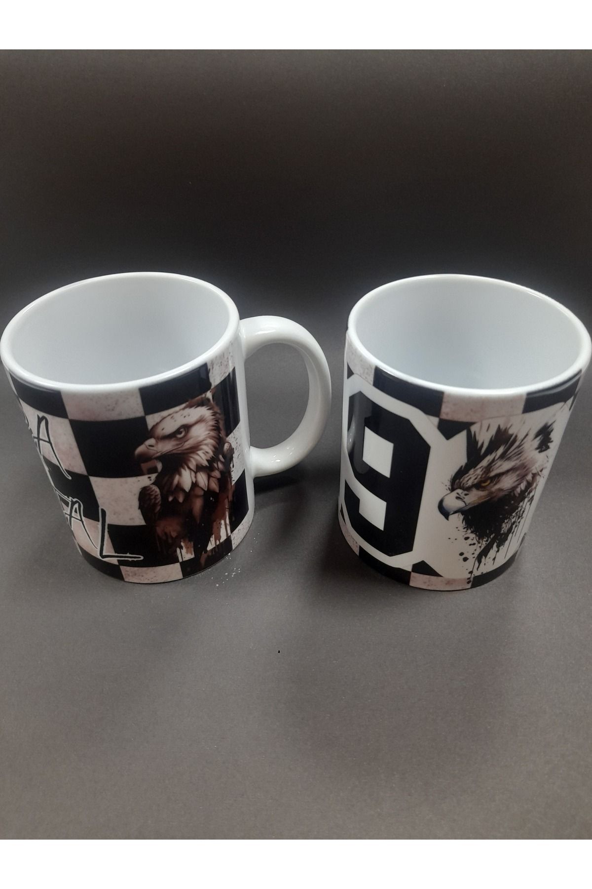 anonim 300 ml porselen kartal temalı bjk kupa
