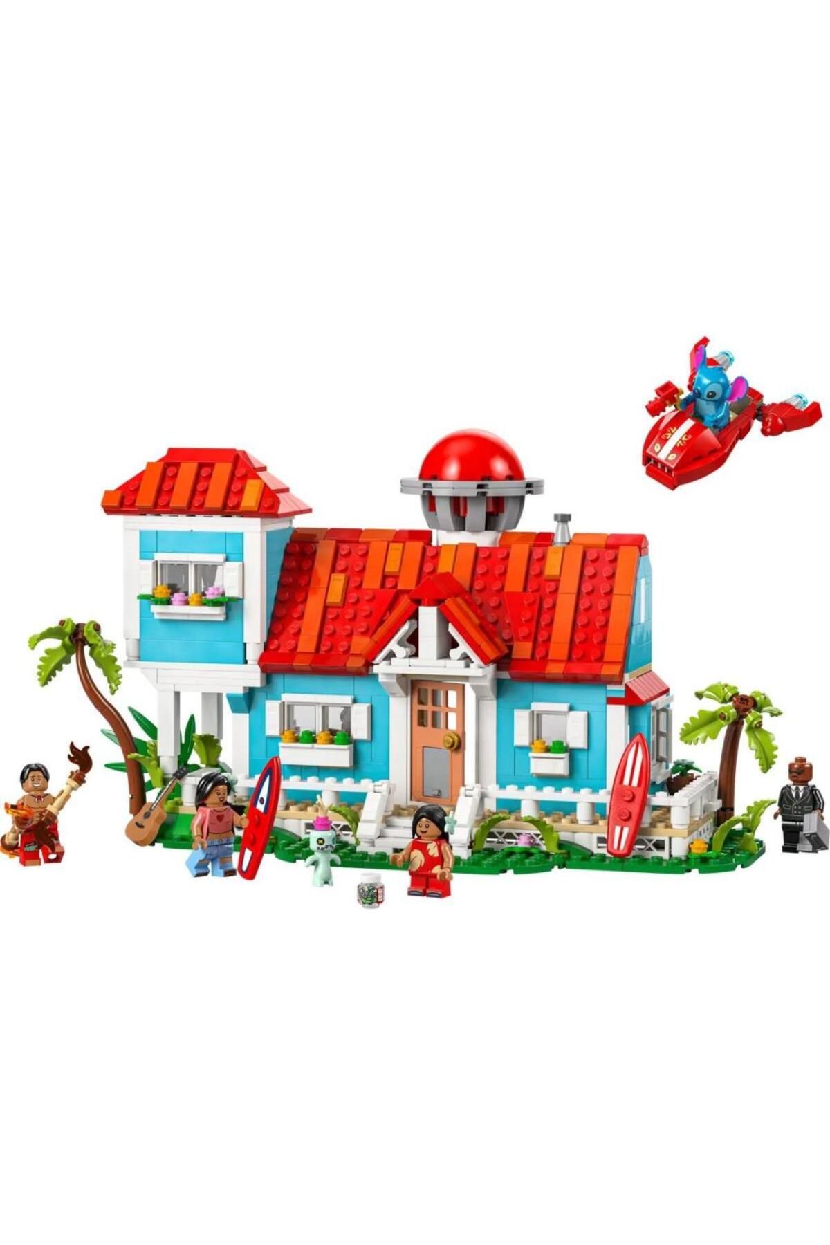 NW NessiWorld Nessiworld 43268 Lego Disney Lilo ve Stiç Plaj Evi 834 parça +9 yaş