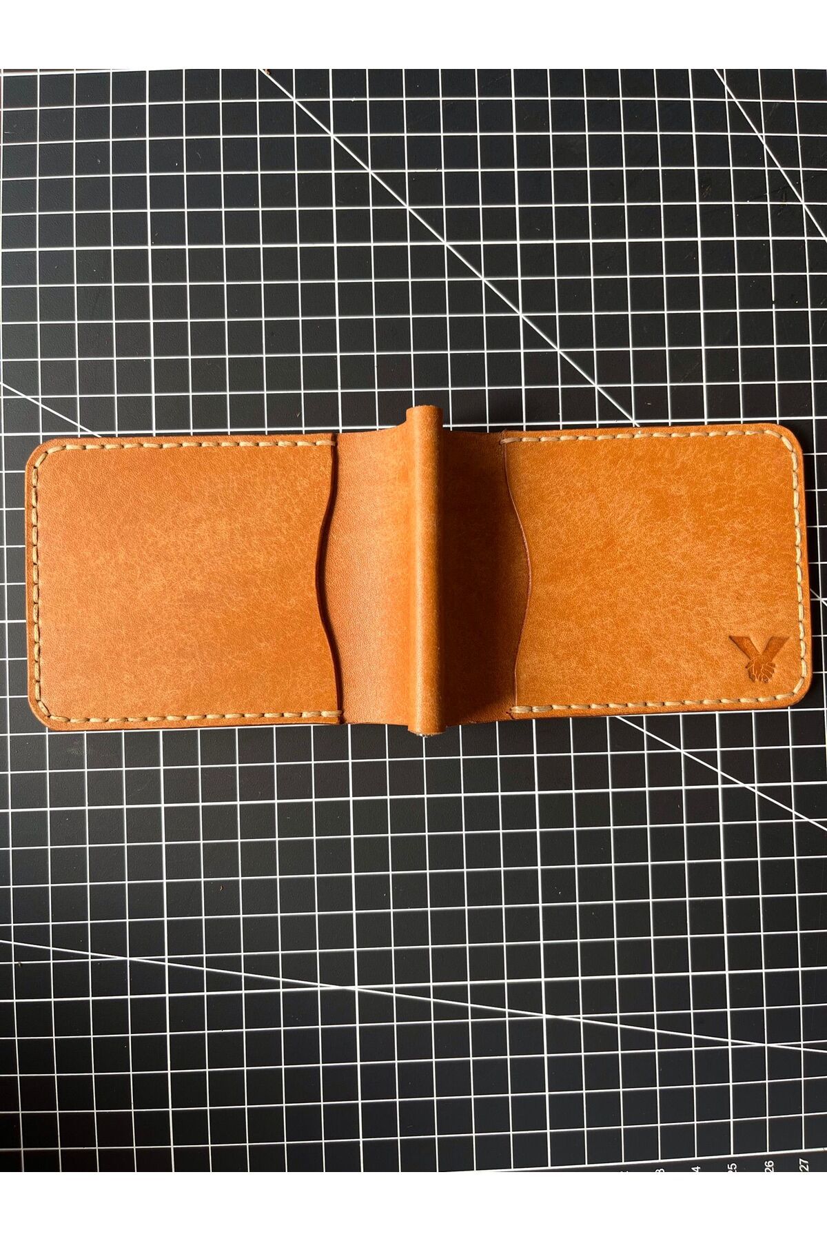 HAT Leather Gerçek İtalyan Derisinden Money Clips'' Polner'' Cüzdan- Natural