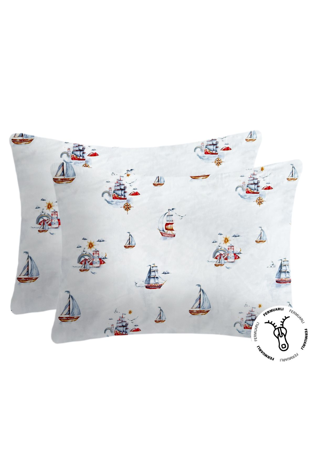 Lief Home %100 Pamuklu Fermuarlı Bebek Yastık Kılıfı 35x45 ( 2 Adet )