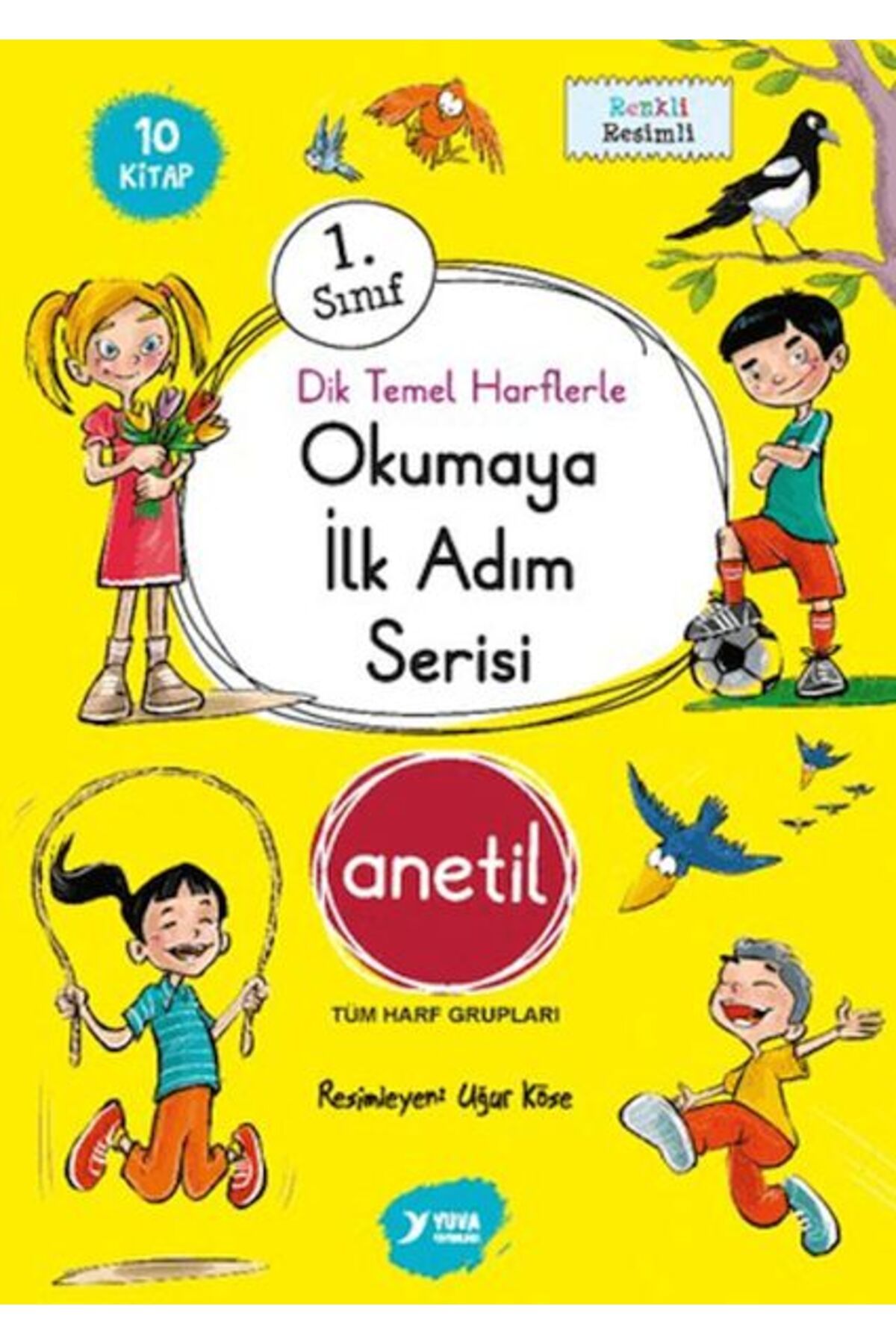 Yuva Yayınları Okumaya İlk Adım Serisi Anetil Düz Yazı (10 Kitap)