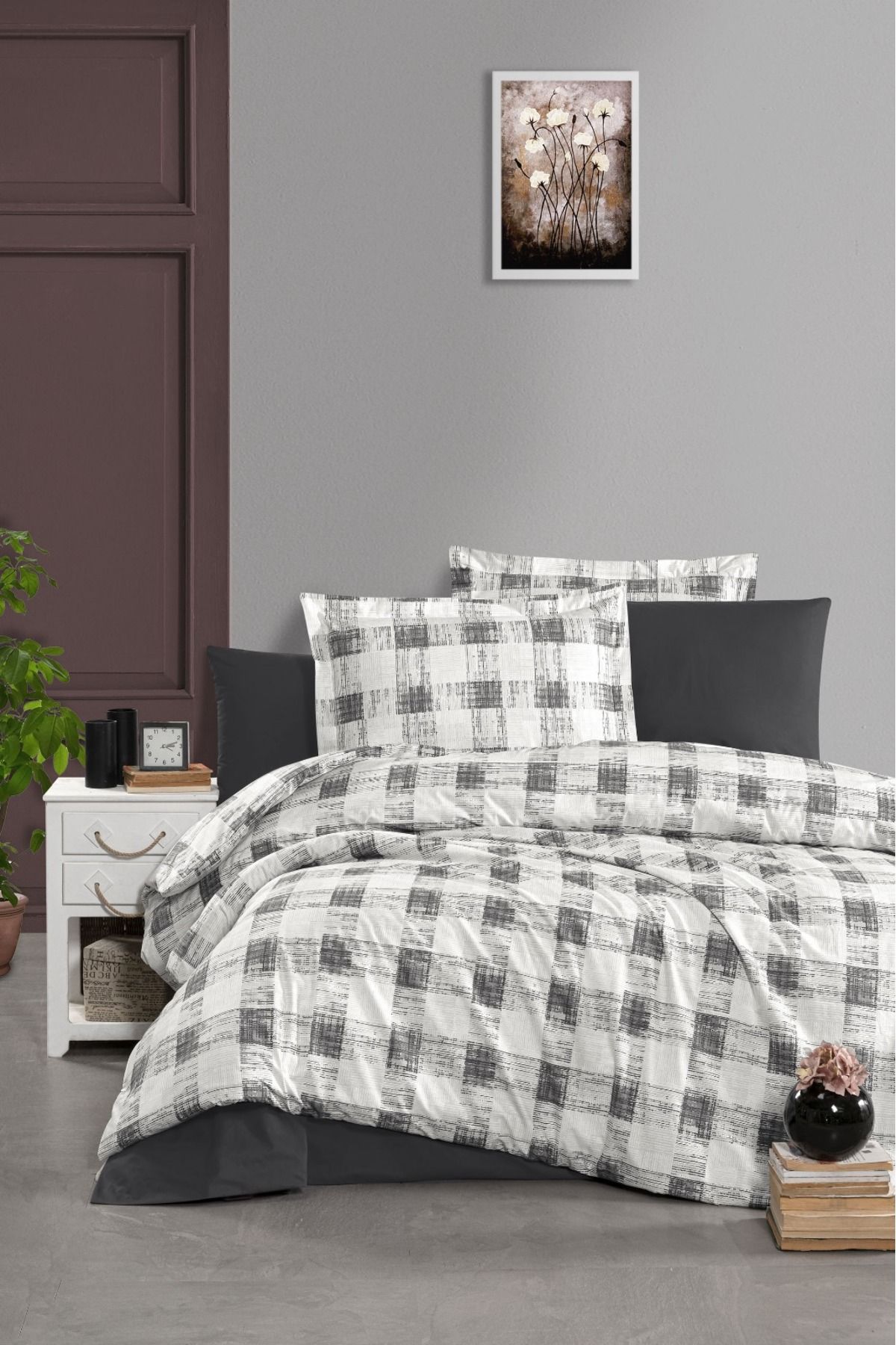 SELONYA nevresim takımı çift kişilik %100 cotton