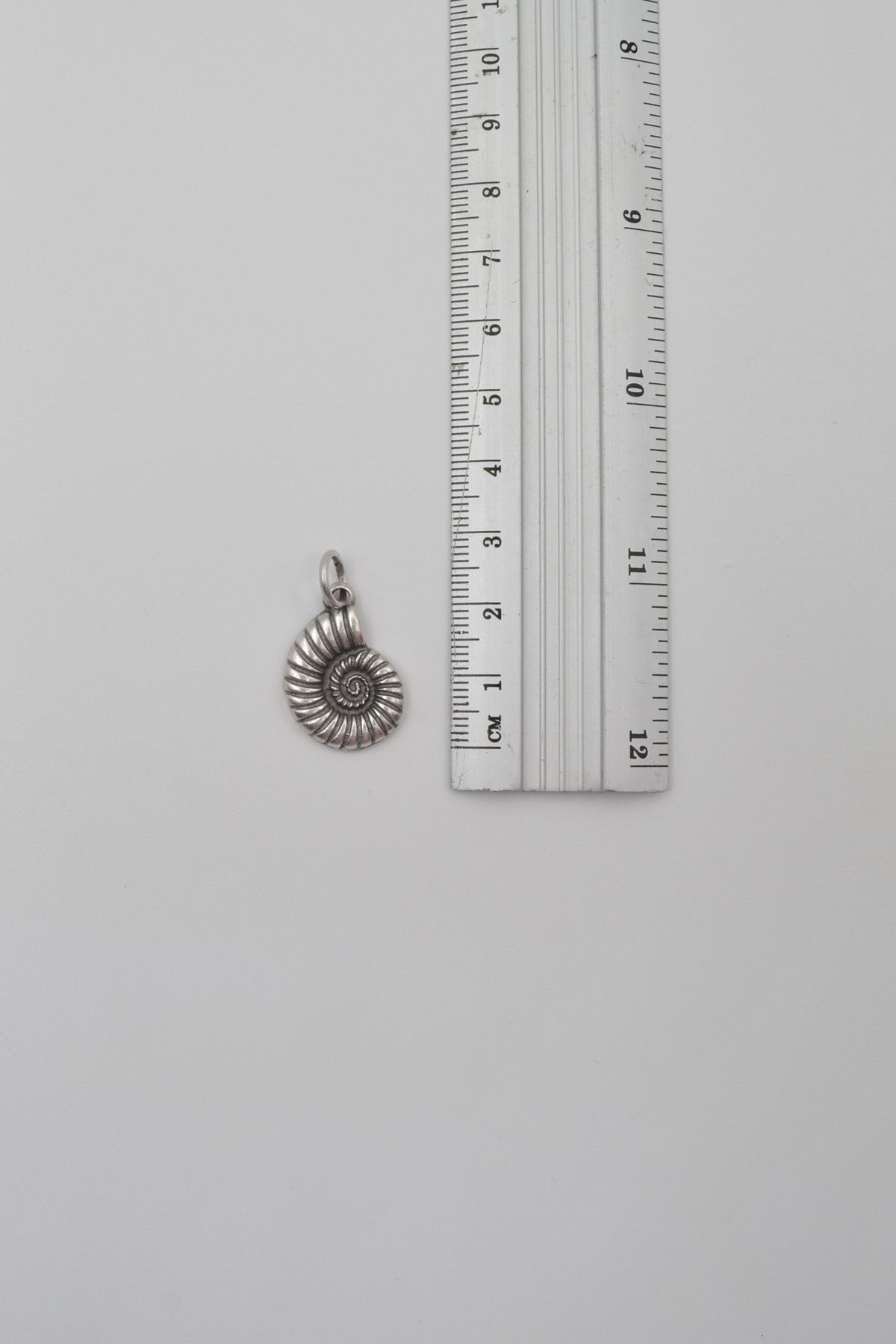 Bu Farklı-Breloc Spiral Conch - Placat cu argint antic - Femei Bărbați 4