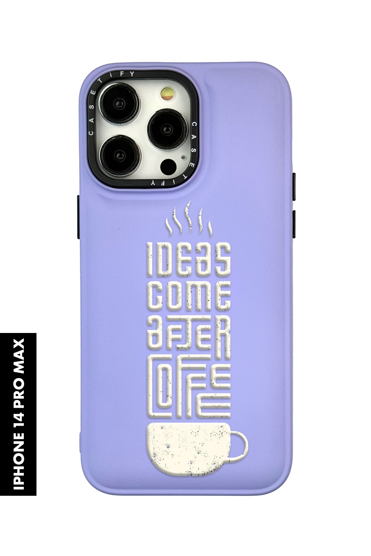 mooodcase iPhone 14 Pro Max Uyumlu After Coffee Desenli Silikonlu Pillow Kılıf