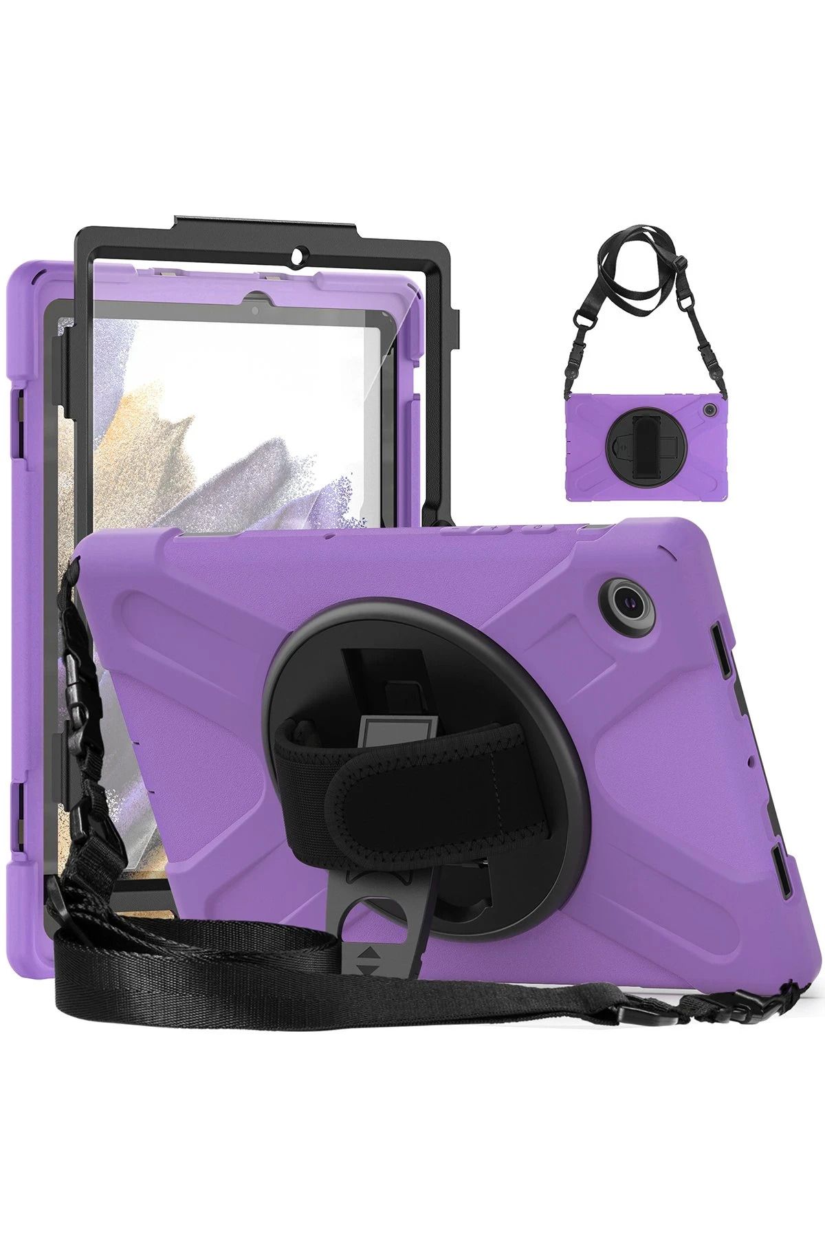 nerede bulurum Newface Samsung Galaxy X200 Tab A8 10.5 Kılıf Amazing Tablet Kapak - Mor