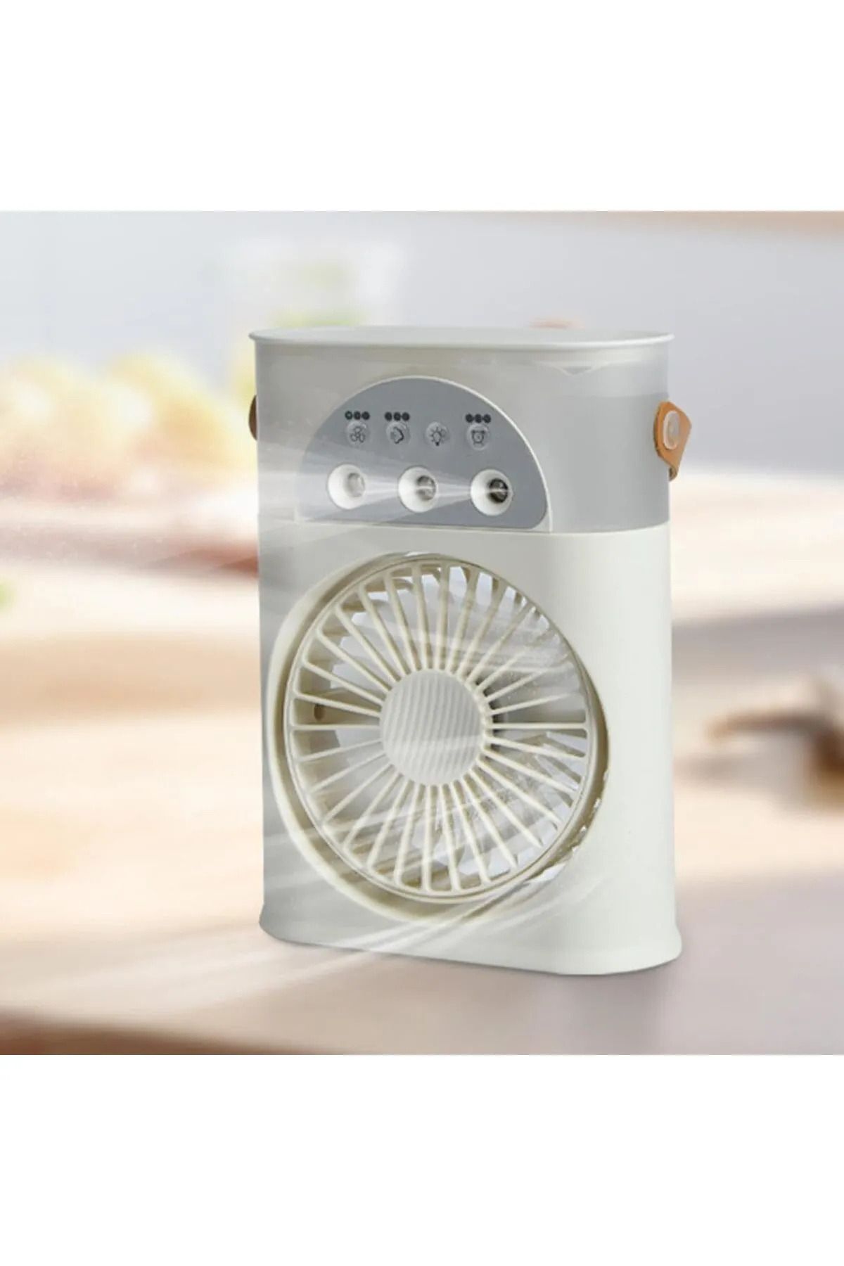 OBRAX Masaüstü klima taşınabilir Fan çift sprey ultrasonik atomizasyon 3-Speed gece lambası Fan