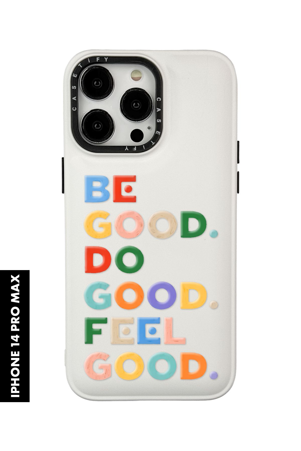 mooodcase iPhone 14 Pro Max Uyumlu Feel Good Desenli Silikonlu Pillow Kılıf