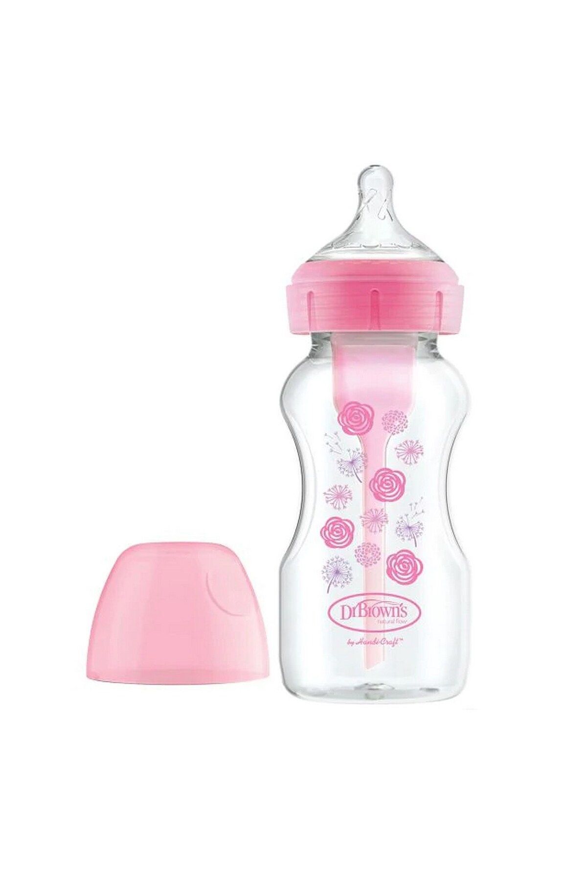 TYYLİ Dr.Brown's PP Geniş Ağız Options Biberon 270 ml Pembe
