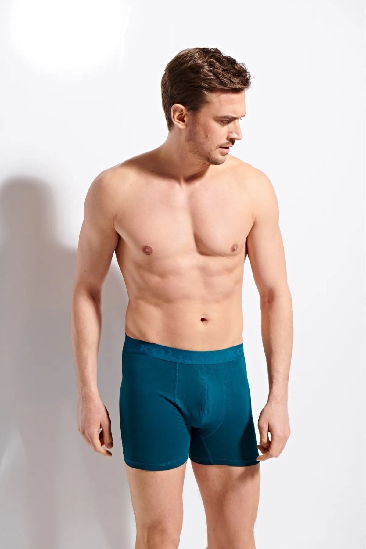 NaturaAlp Kolcu Erkek Likralı Boxer -yeşil