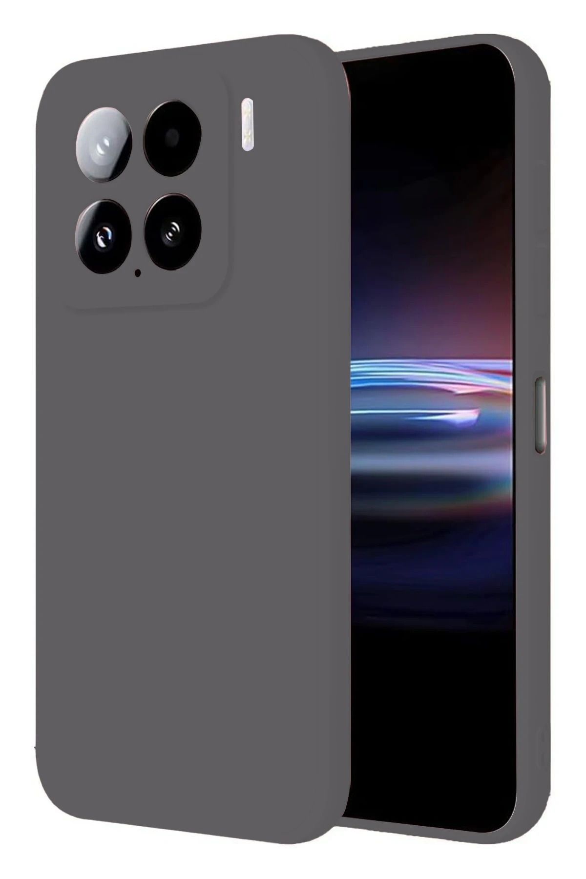 CepteToptan Xiaomi Mi 15 Pro Kılıf Nano içi Kadife Silikon - Gri