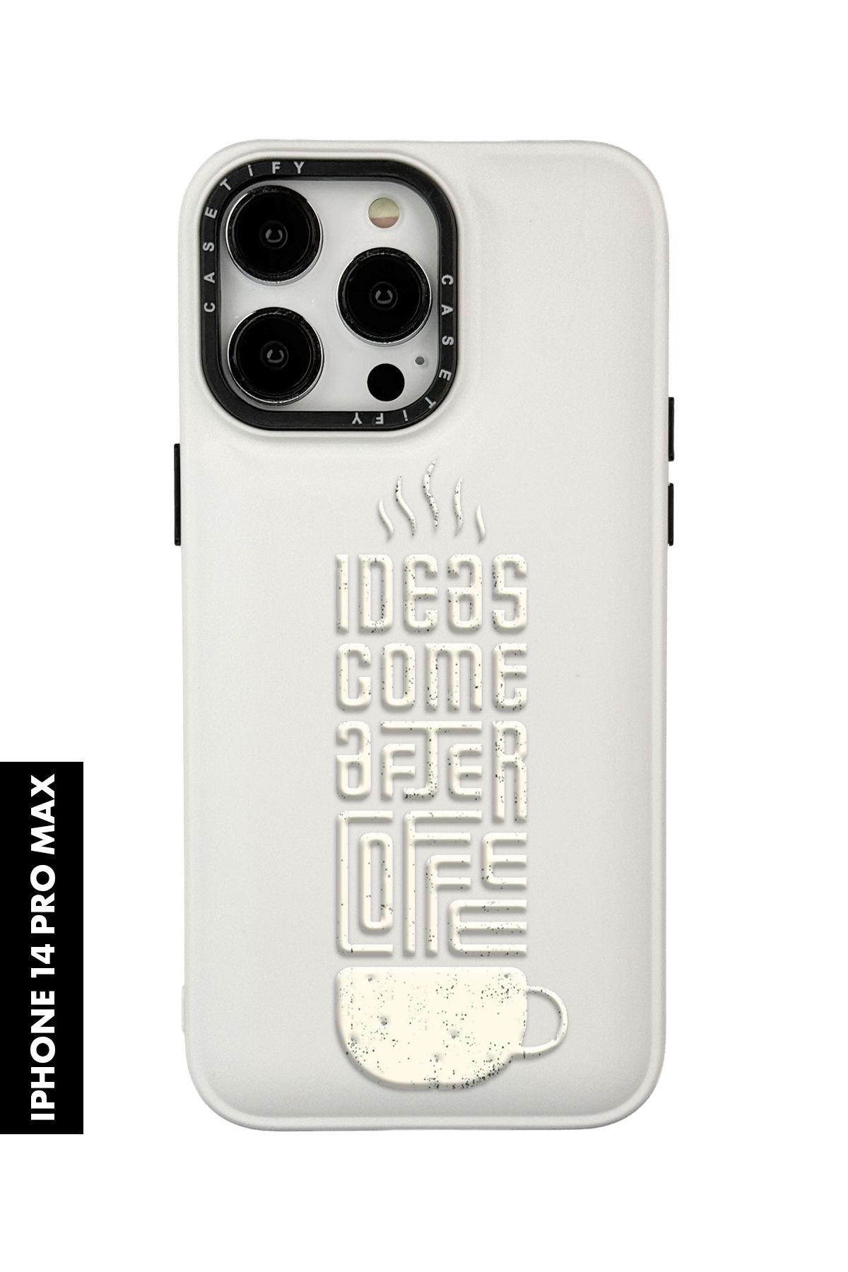 mooodcase iPhone 14 Pro Max Uyumlu After Coffee Desenli Silikonlu Pillow Kılıf