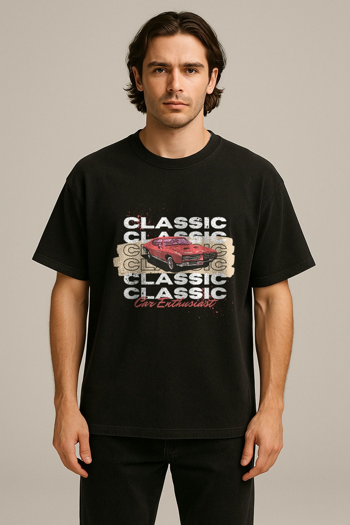 Vigor Wear Baskılı Oversize UNİSEX T-shirt