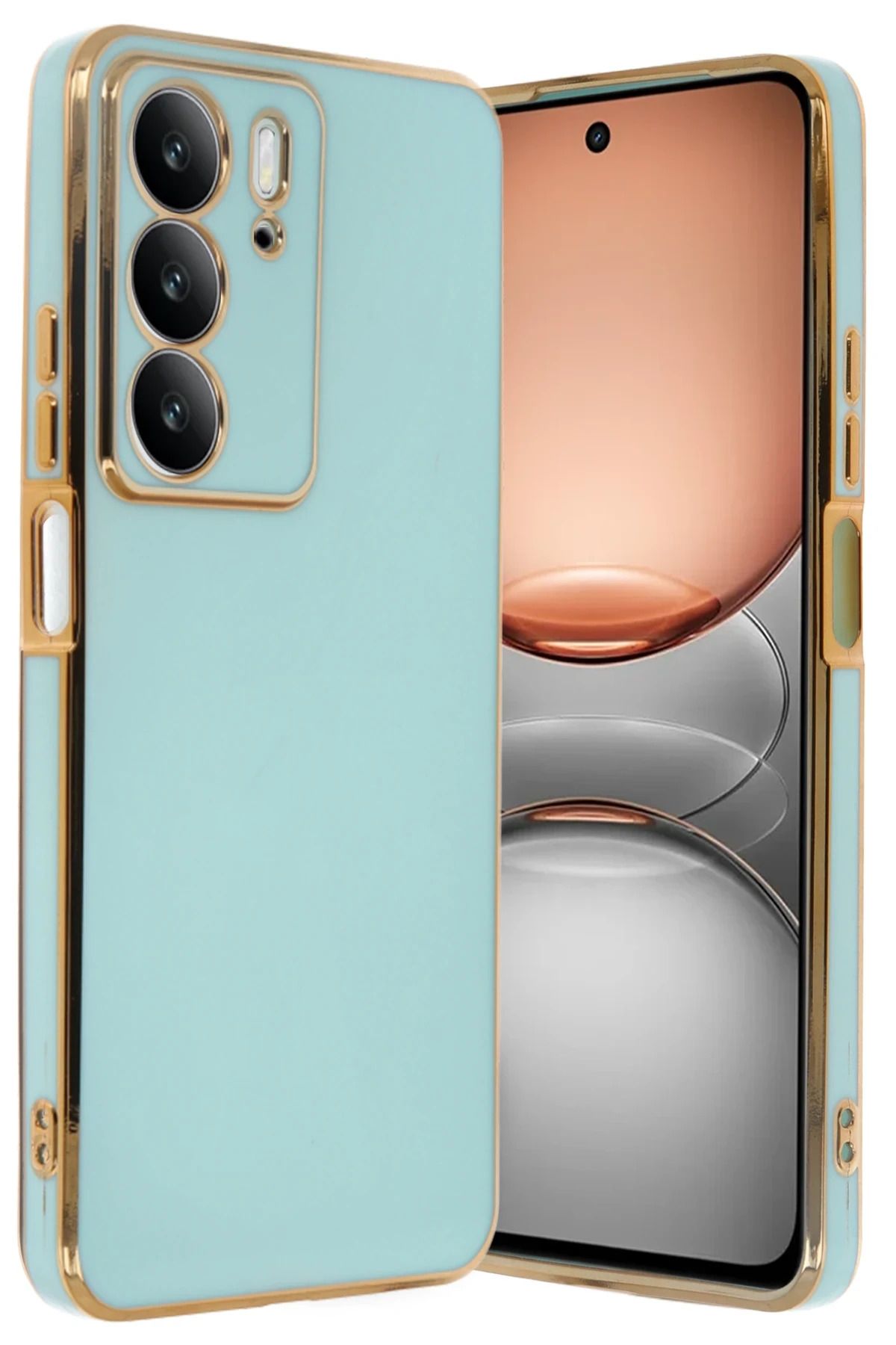 CepteToptan Realme C75 4G Kılıf Volet Silikon - Açık Yeşil