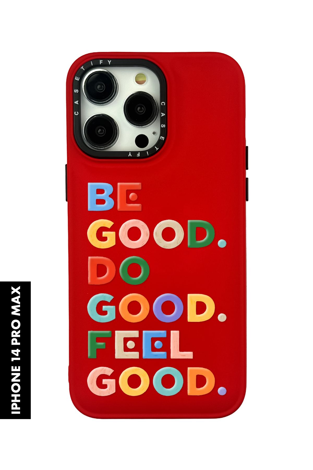 mooodcase iPhone 14 Pro Max Uyumlu Feel Good Desenli Silikonlu Pillow Kılıf