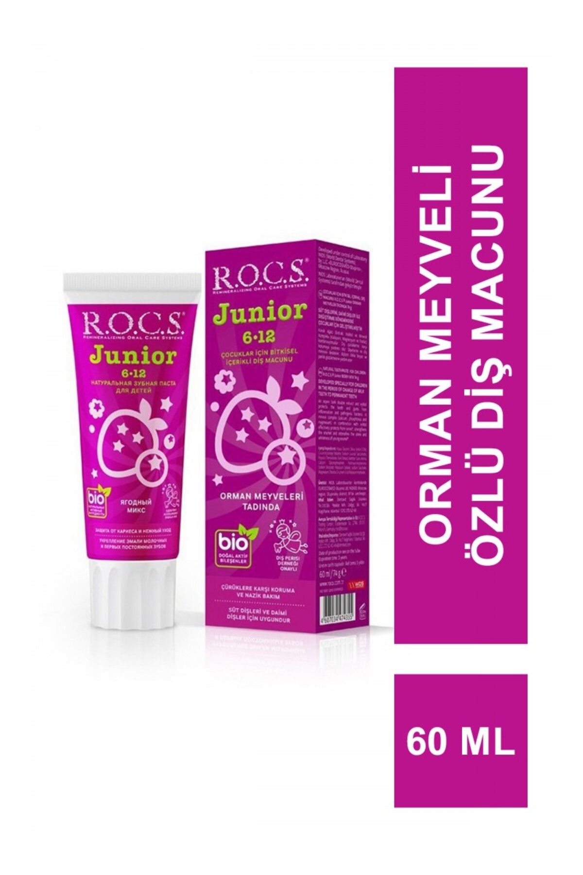 TYYLİ R.O.C.S.Junior Diş Macunu 6-12 Yaş 60 ml Orman Meyveleri