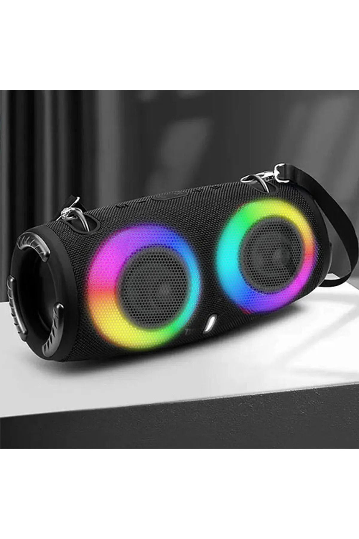 OBRAX Kablosuz Bluetooth Hoparlör Işıklı Colorful RGB İç Ve Dış Mekan İçin