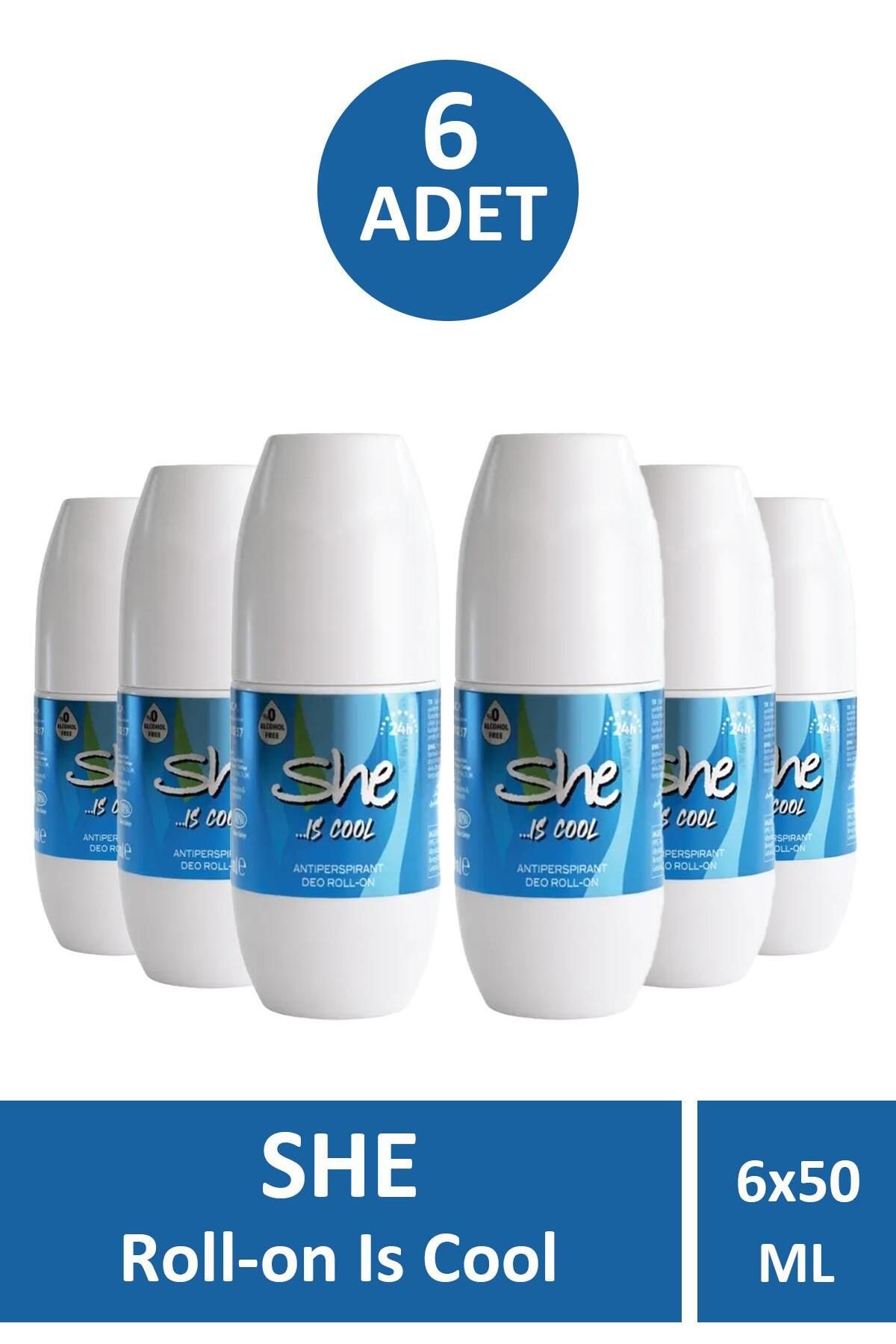 Seddar Collection She Is Cool Kadın Roll-On 50 ml 6 Adet