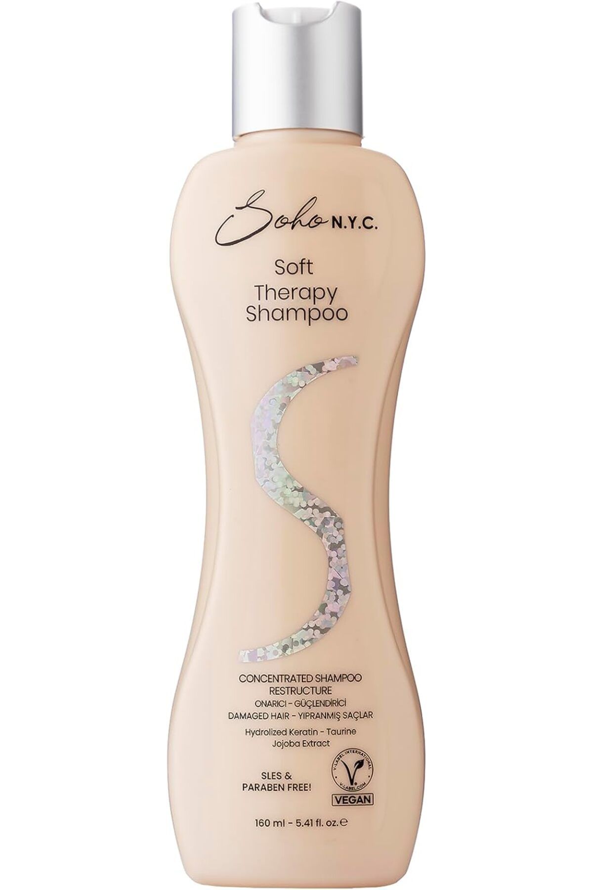 Soho N.Y.C. SOHO N.Y.C. Konsantre Şampuan-Soft Therapy-Onarıcı (Aşırı Yıpranmış Saçlar) 160 ml