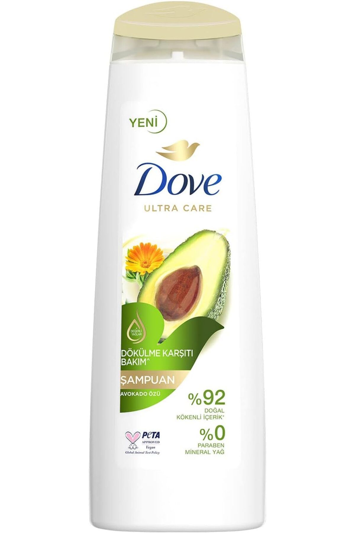 DOVELED Dove Ultra Care Saç Bakım Şampuanı Dökülme Karşıtı Bakım Avokado Özü 400 ml