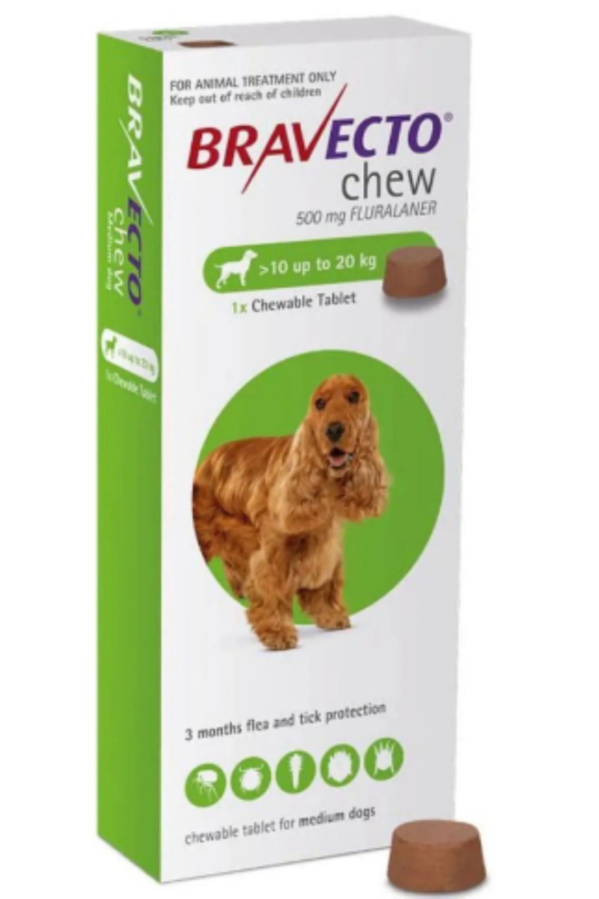 Orqinel Bravecto-o Köpek İç Dış Anti Parazit Uzaklaştırıcı 10-20 kg arası