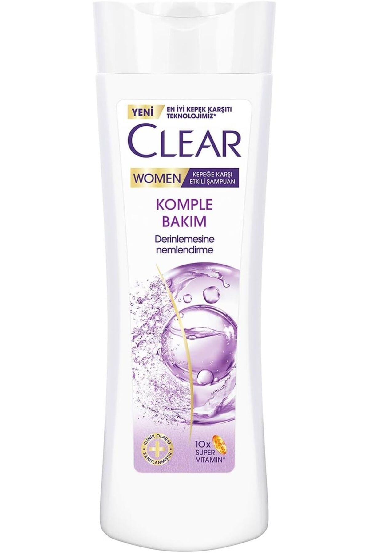 CLEARTEST Clear Women Komple Bakım Vitamin Kompleksi Kepeğe Karşı Etkili Şampuan 350 ml